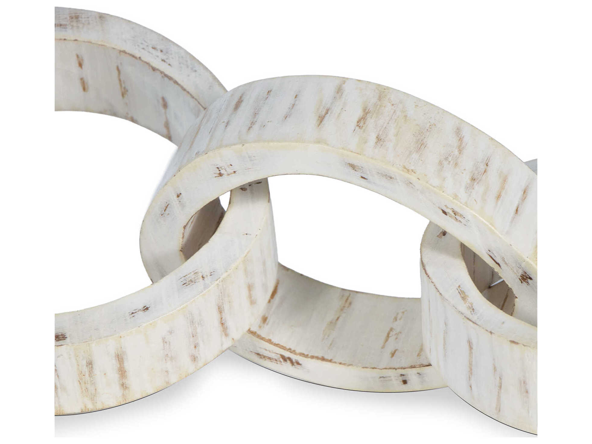 Regina Andrew White Wooden Links Centerpiece