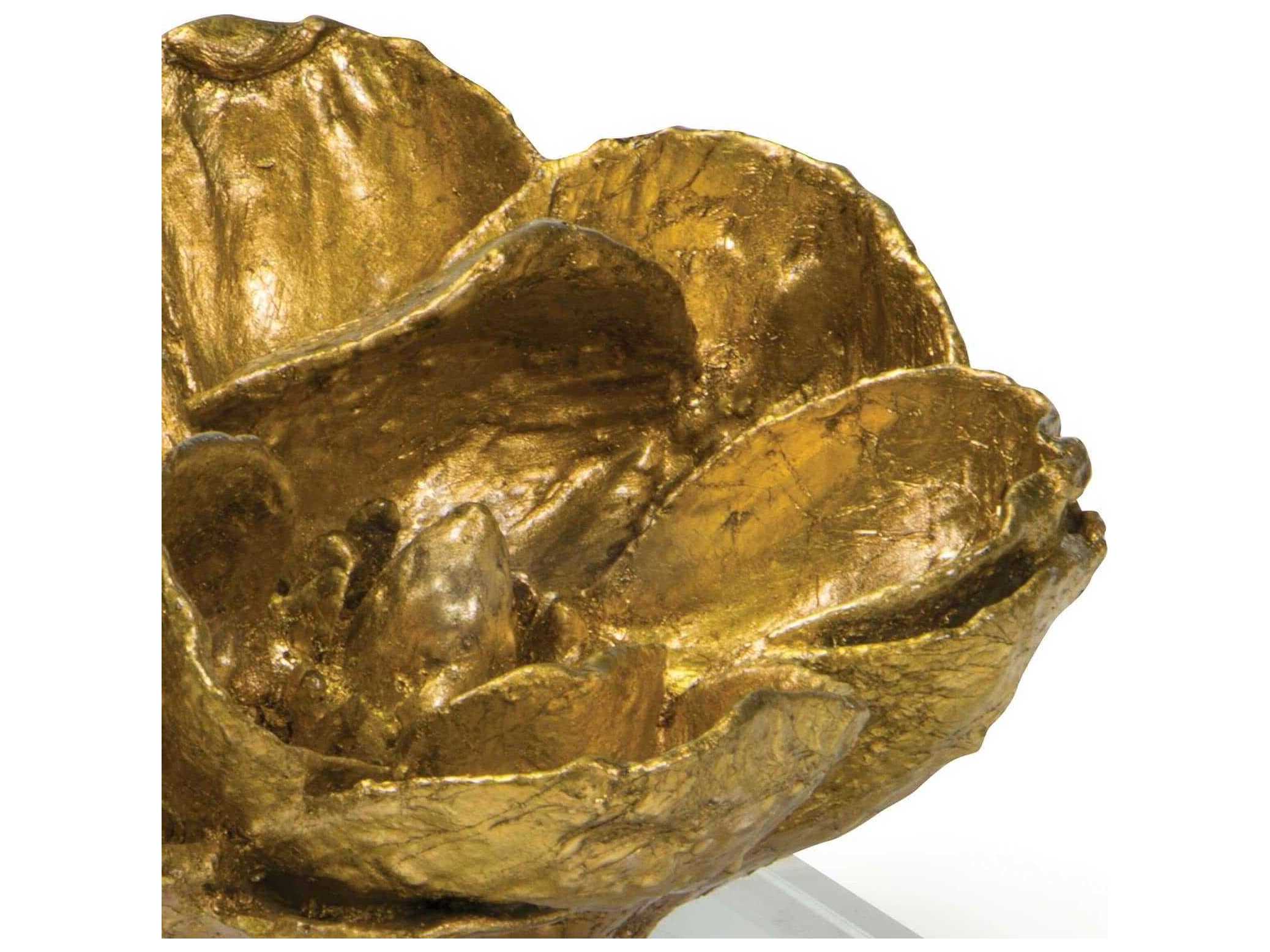 Regina Andrew Gold Leaf Magnolia Sculpture