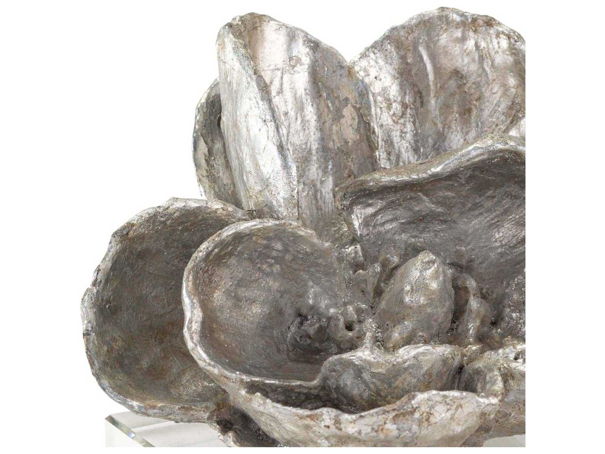 Regina Andrew Silver Leaf Magnolia Sculpture