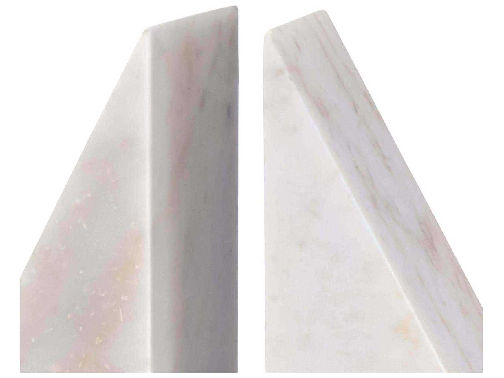 Regina Andrew White Othello Marble Bookends
