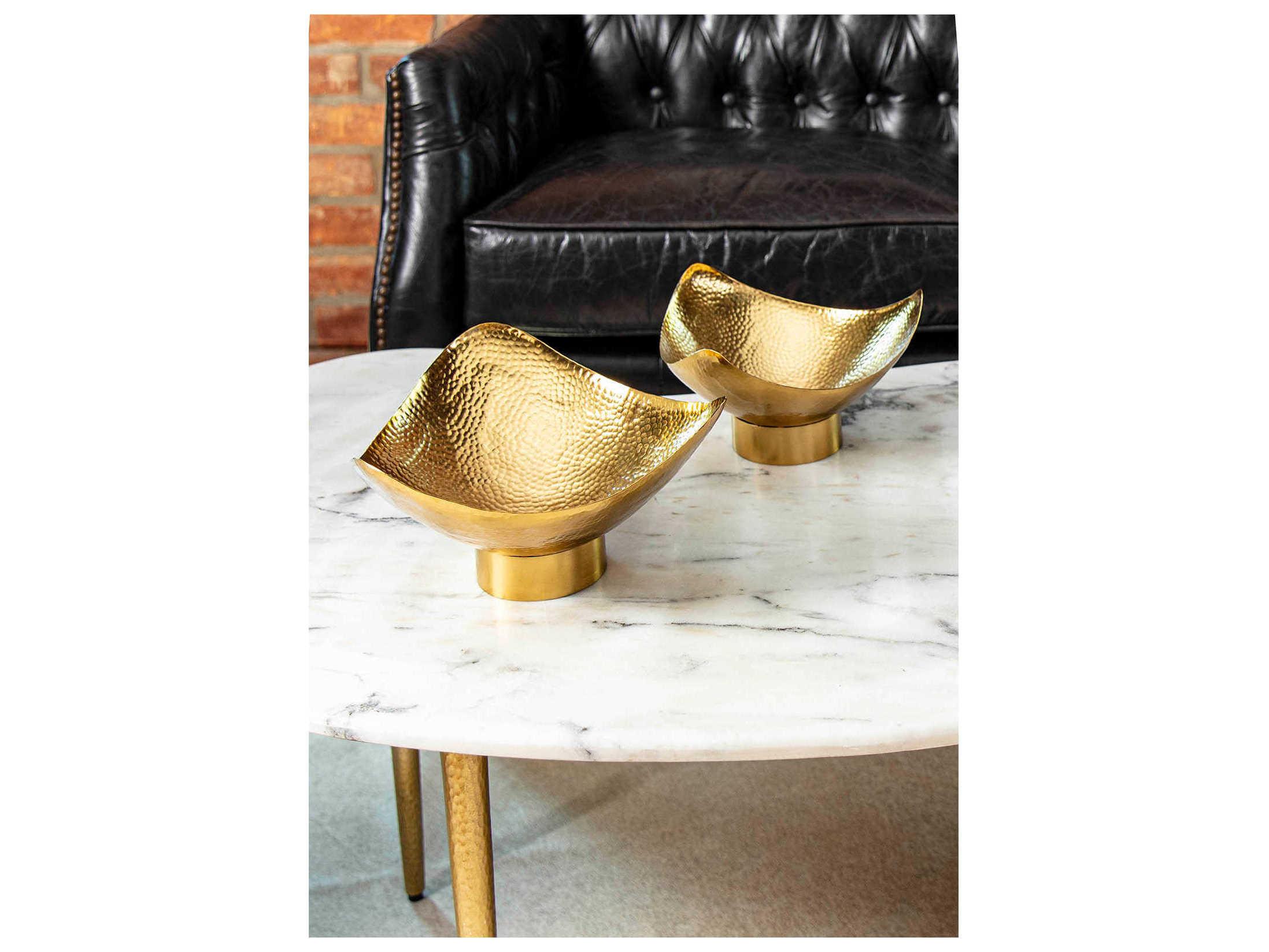 Regina Andrew Polished Brass 8" Milo Bowl