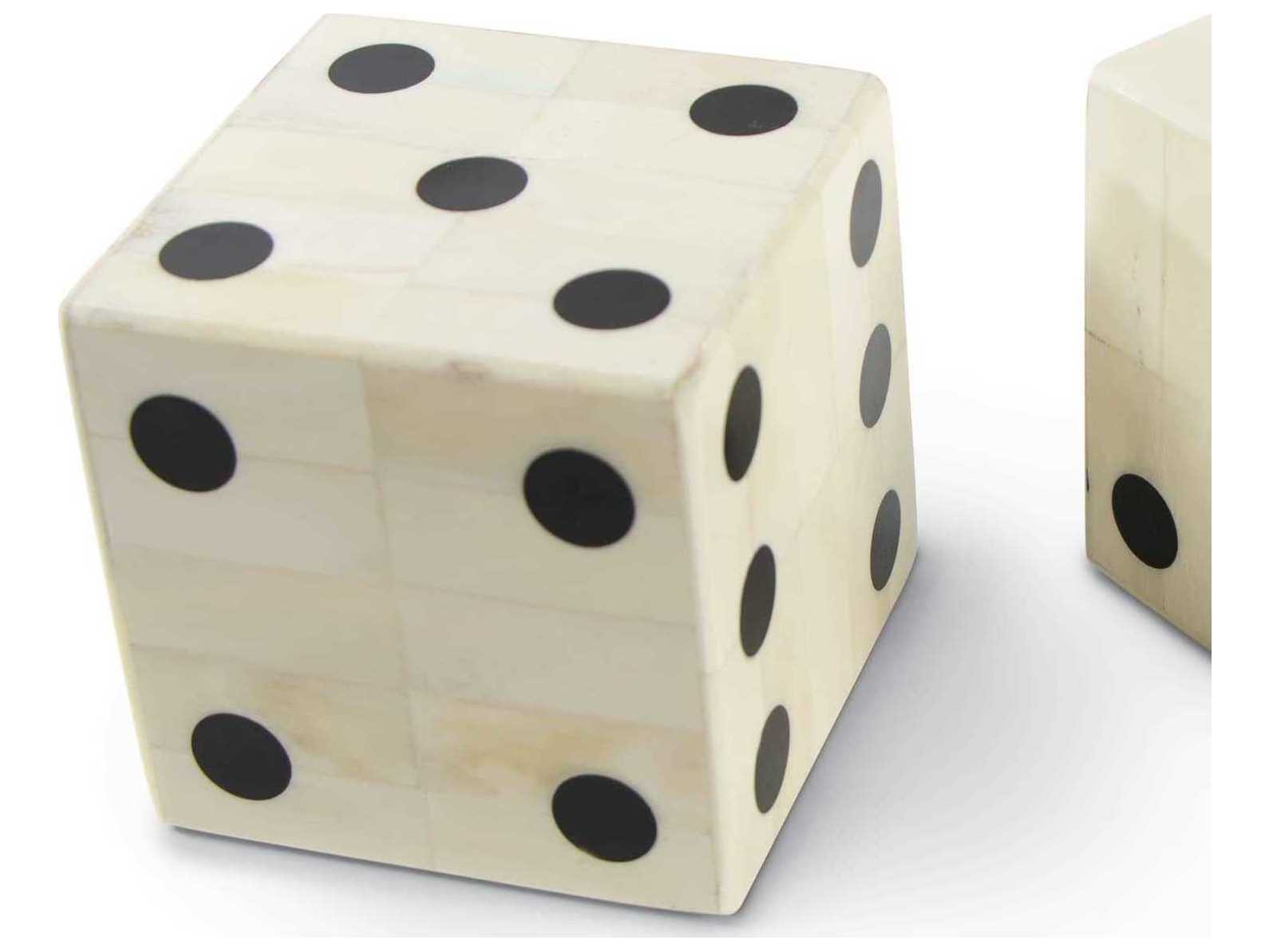 Regina Andrew Oversized Bone Gaming Dice Set of 2