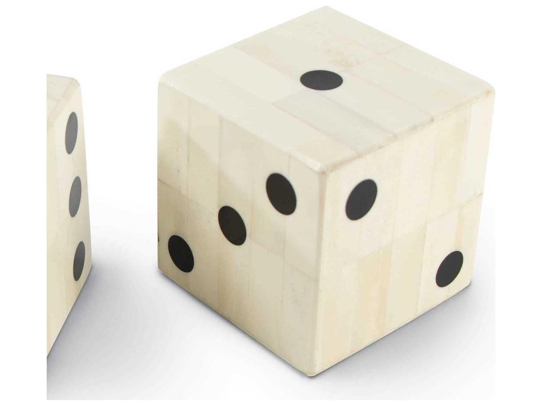 Regina Andrew Oversized Bone Gaming Dice Set of 2