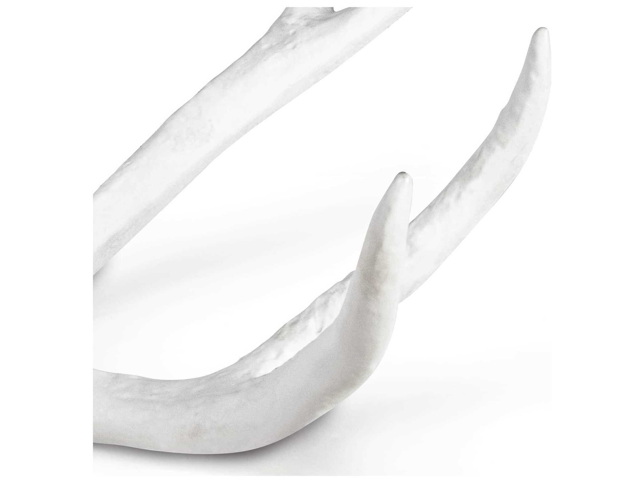 Regina Andrew White 22" Antler Decorative Accent