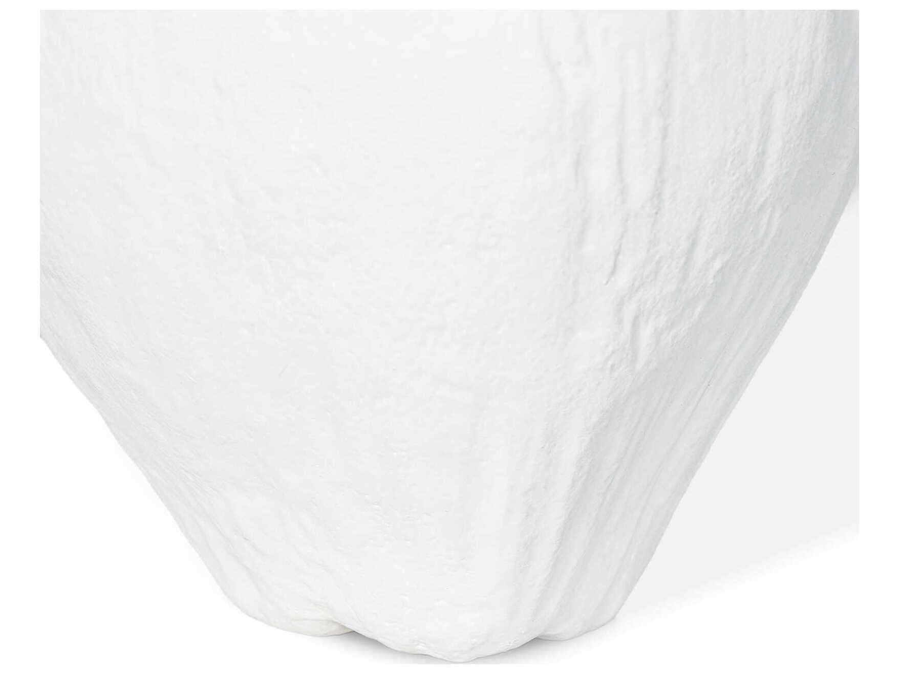 Regina Andrew White Coco Metal Vase