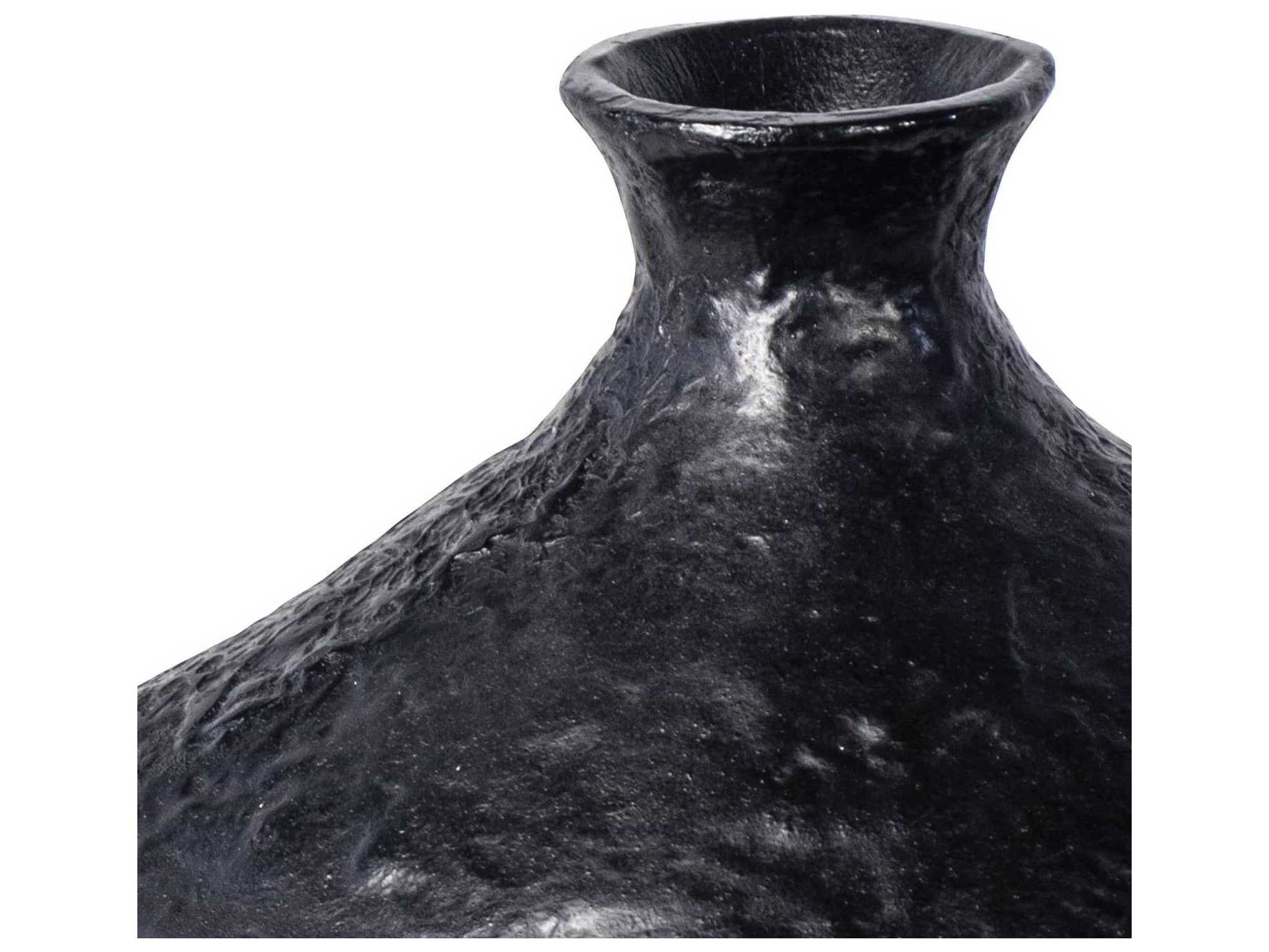 Regina Andrew Black Poe Metal Vase