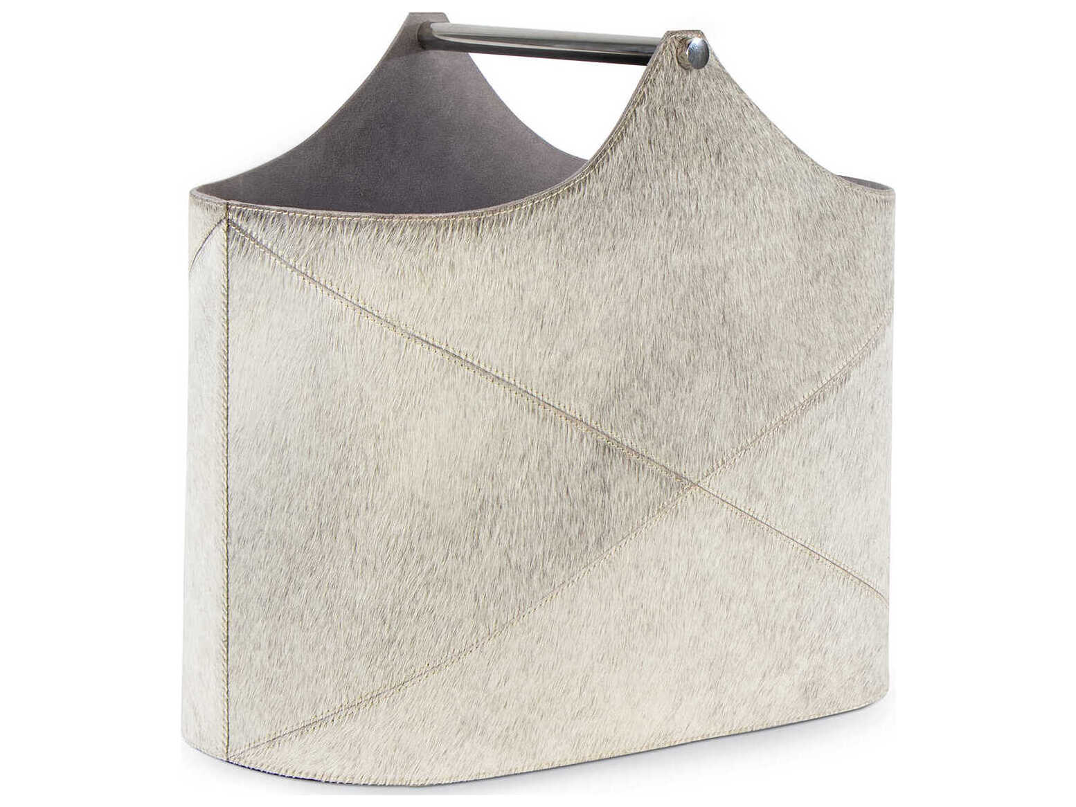 Regina Andrew Andres Grey Hair on Hide Basket