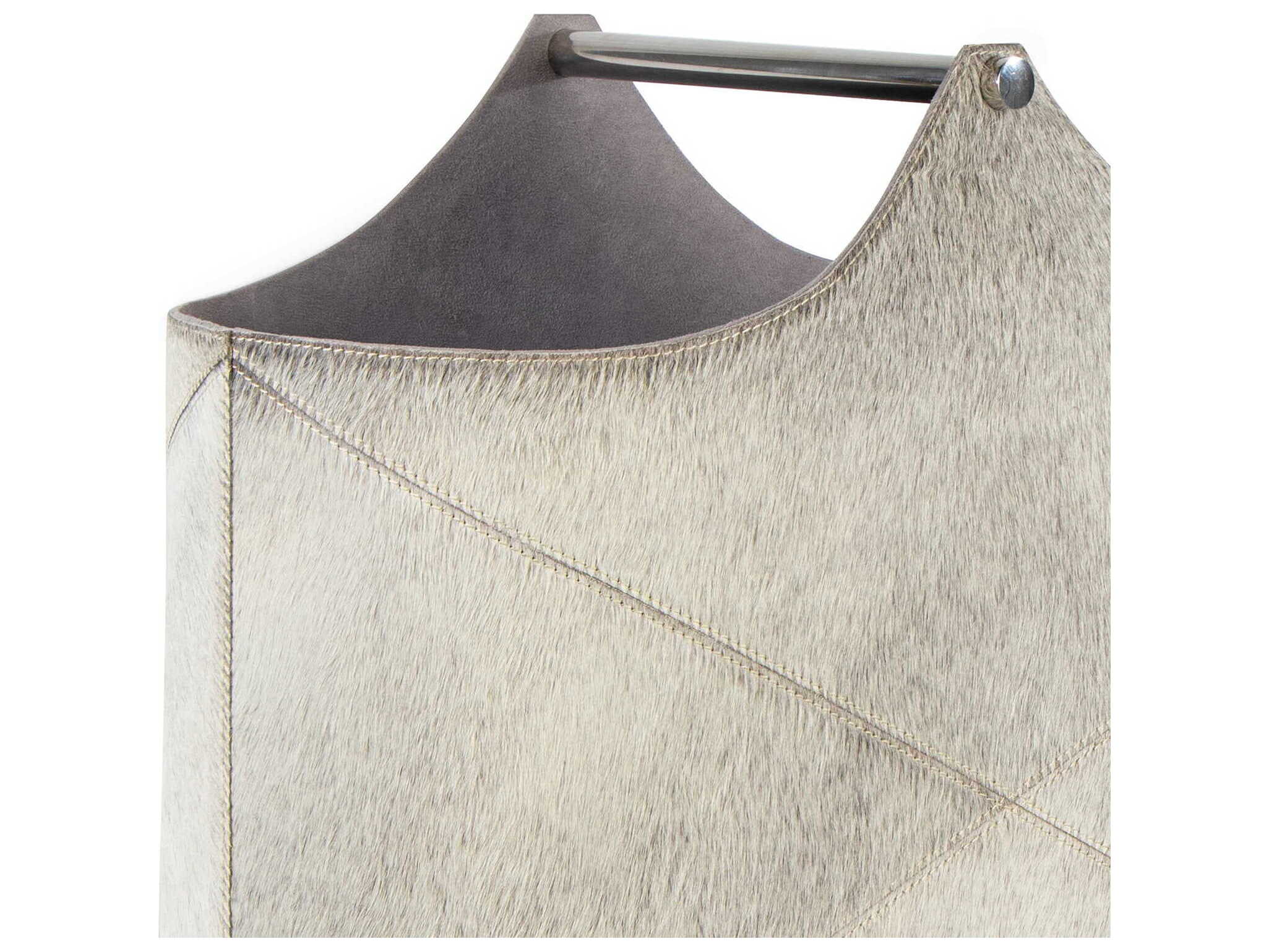 Regina Andrew Andres Grey Hair on Hide Basket