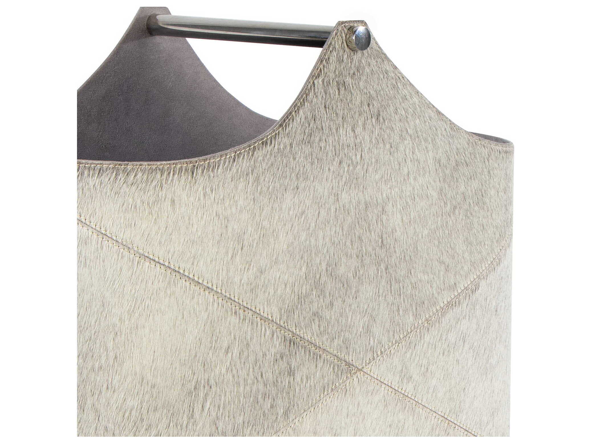 Regina Andrew Andres Grey Hair on Hide Basket