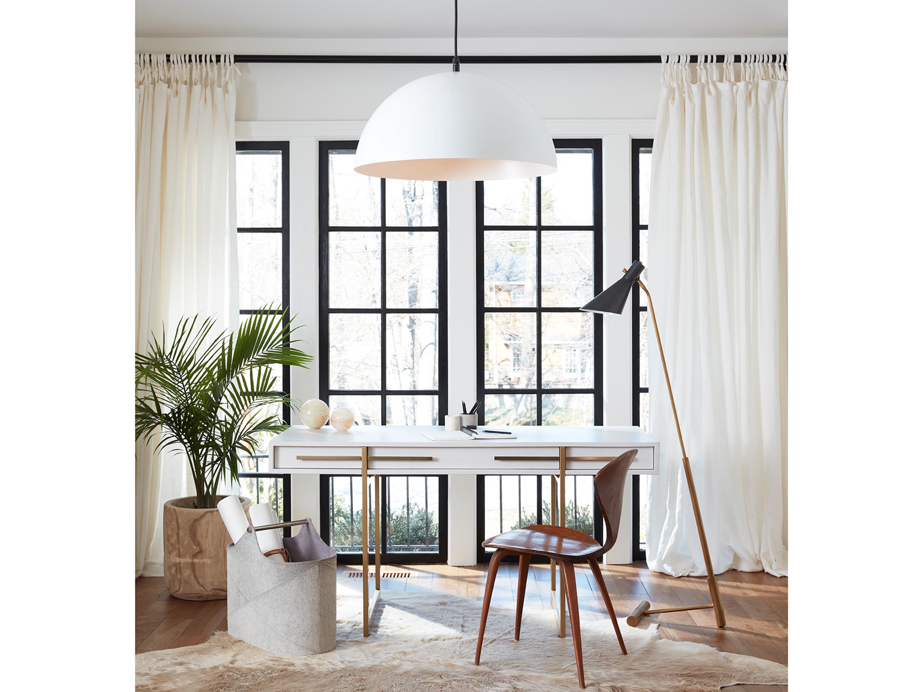 Regina Andrew Andres Grey Hair on Hide Basket