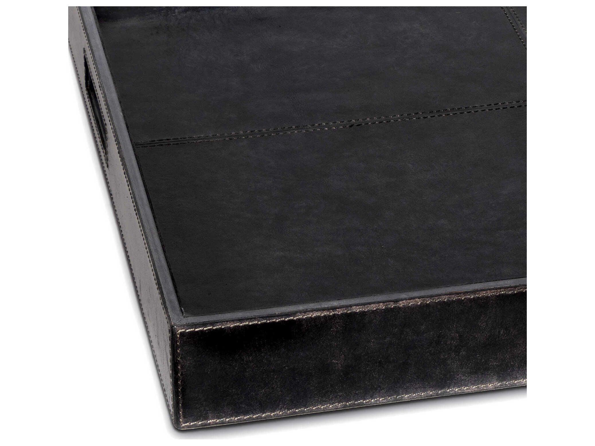 Regina Andrew Derby Black Leather Tray
