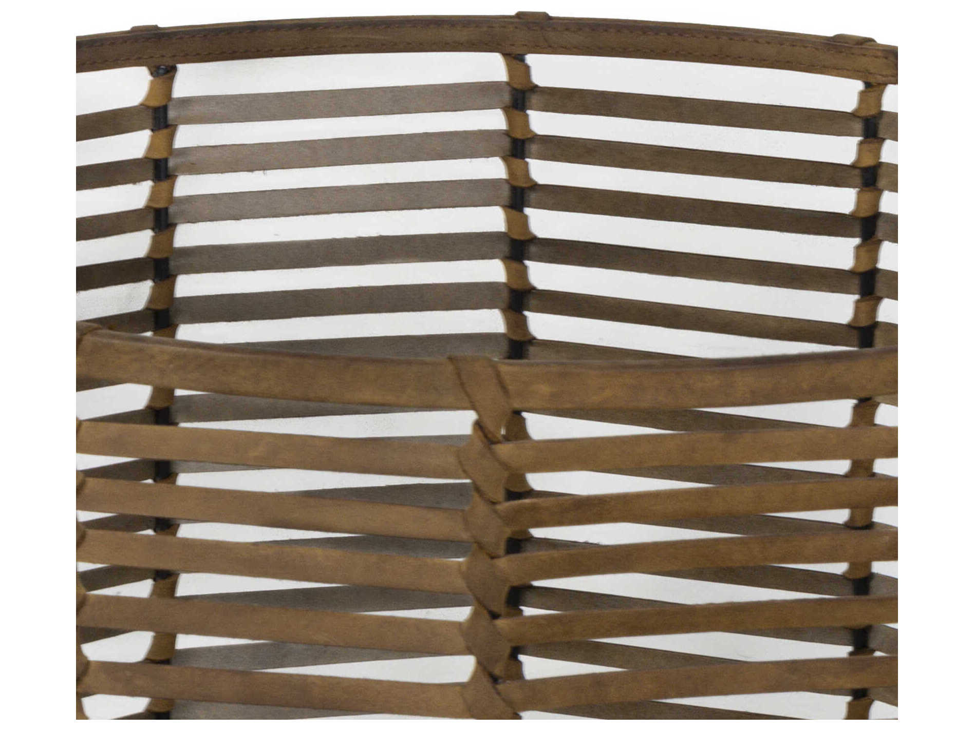 Regina Andrew Finn Brown Leather 20" Basket