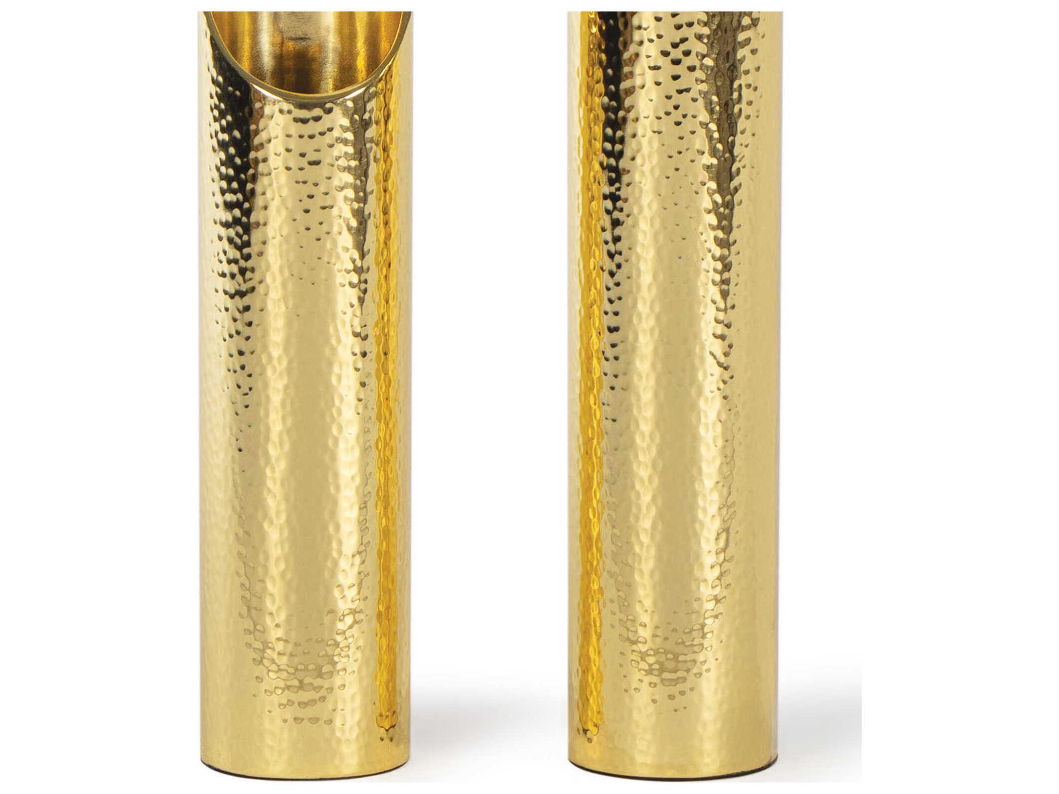 Regina Andrew Elio Polished Brass Vase Set of 2