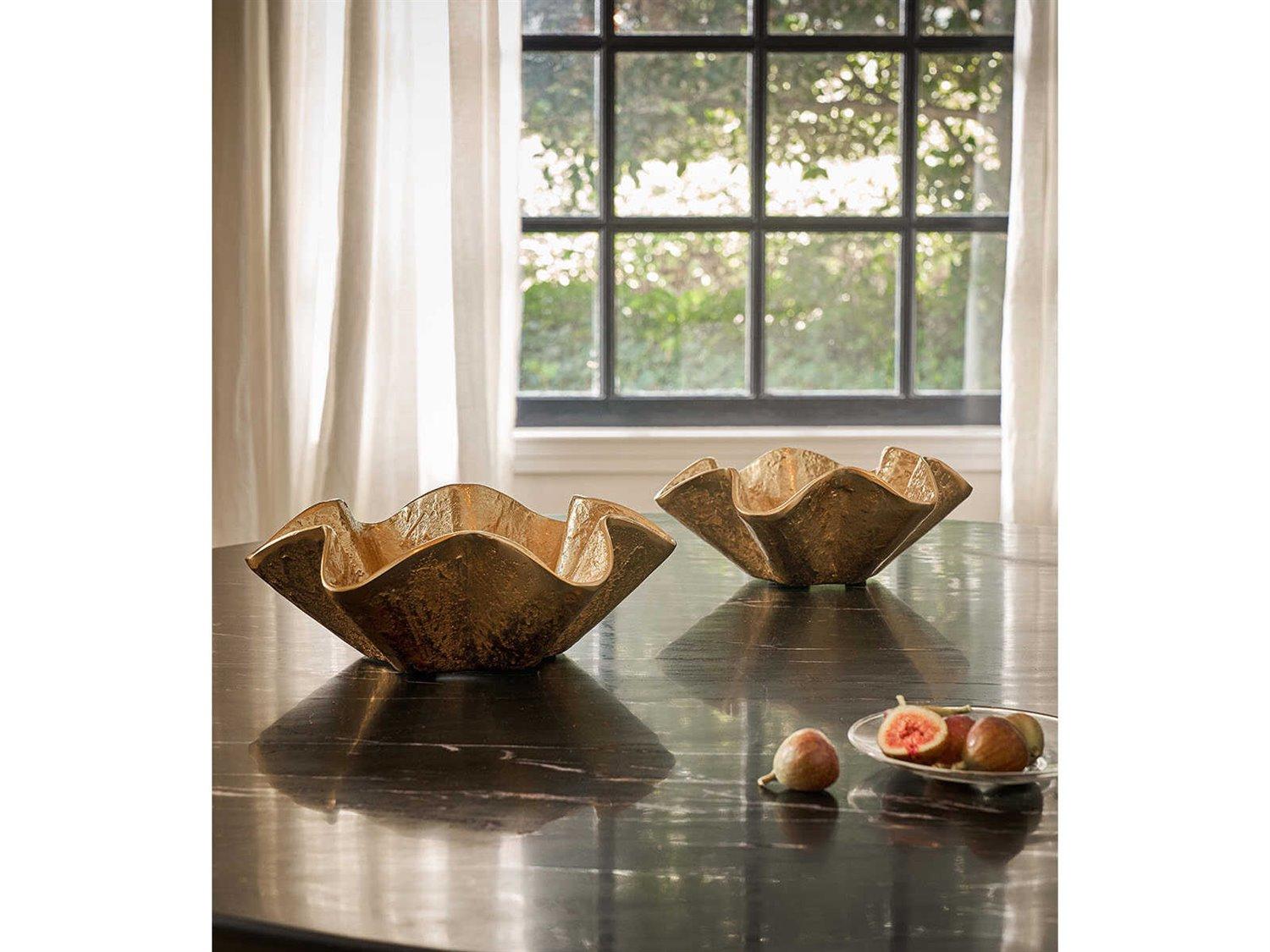 Regina Andrew Pedicoat Brass Decorative Bowl