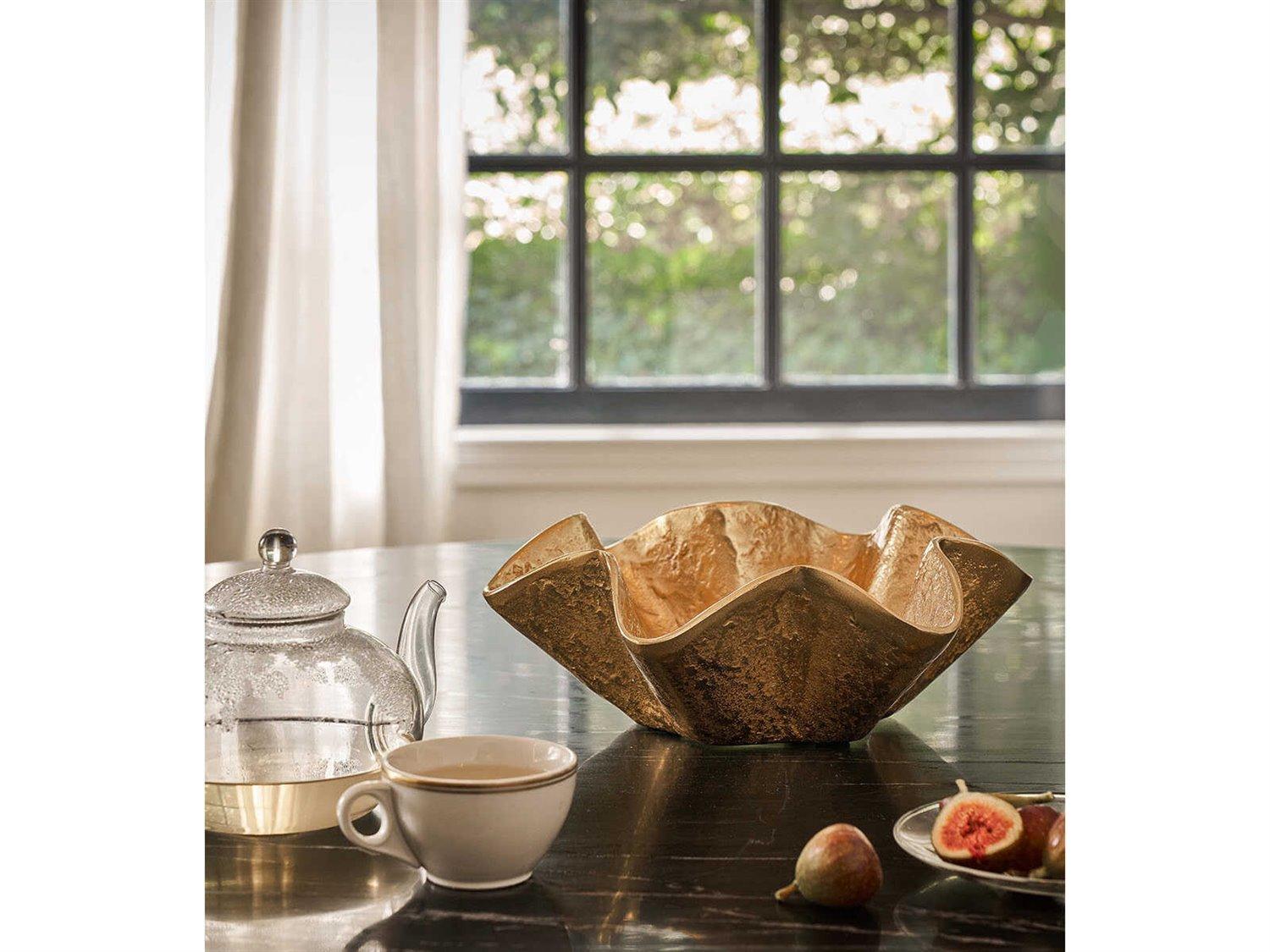 Regina Andrew Pedicoat Brass Decorative Bowl