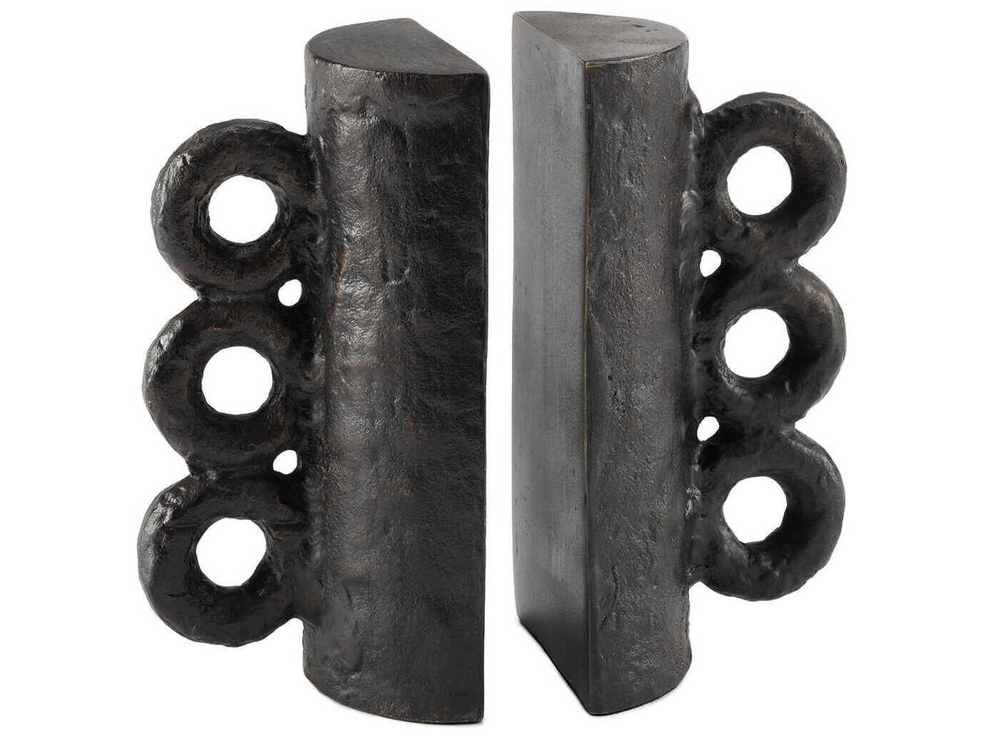 Regina Andrew Chandra Blacken Zinc Bookend Set