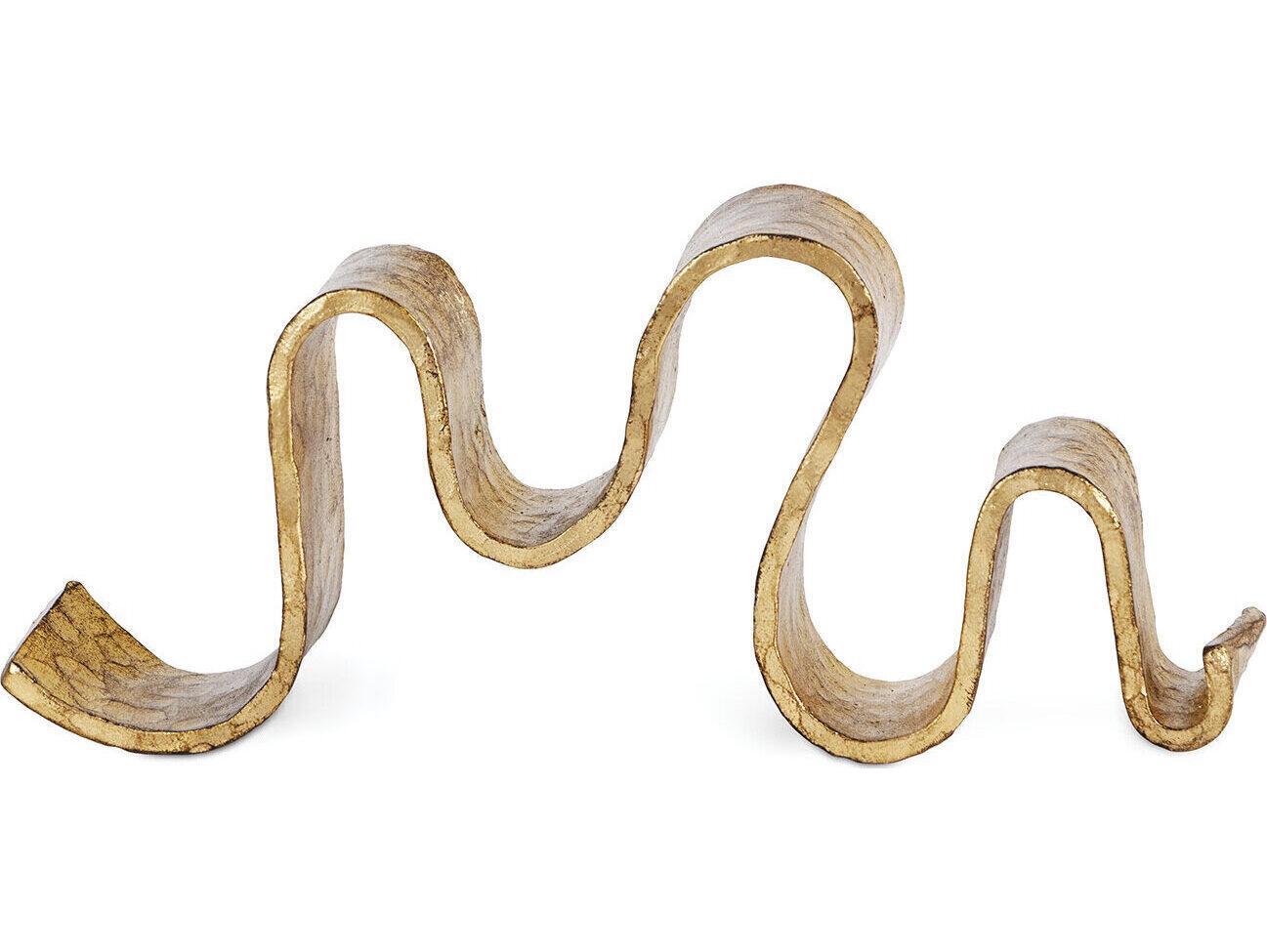 Regina Andrew Small Wave Gold Leaf Sculpture