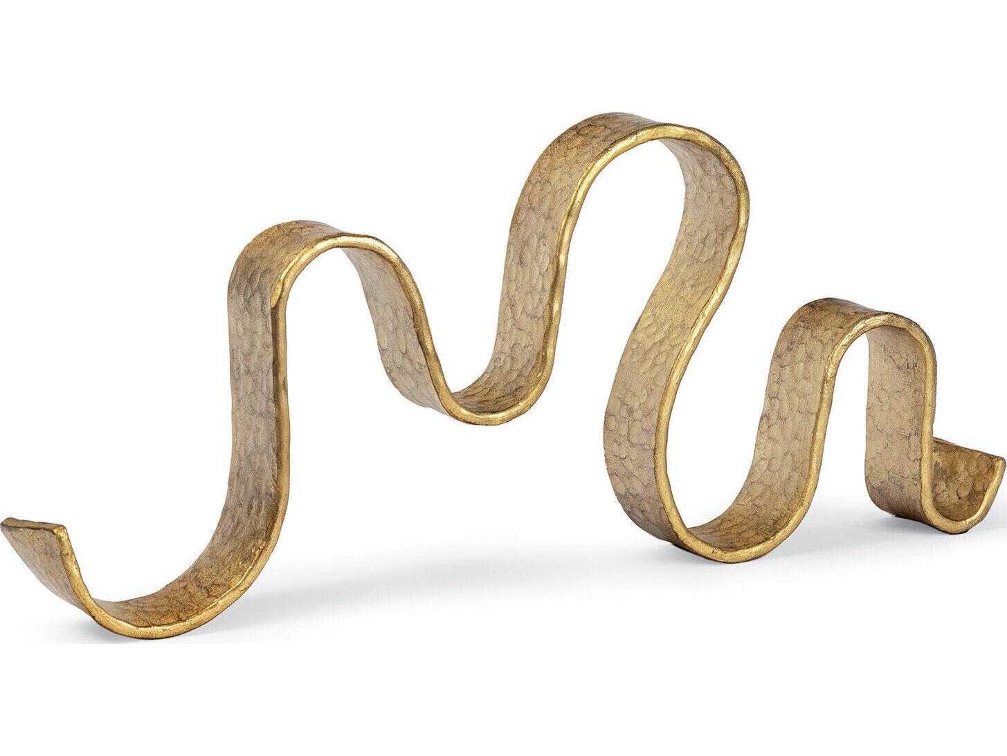 Regina Andrew Wave Gold Leaf Sculpture