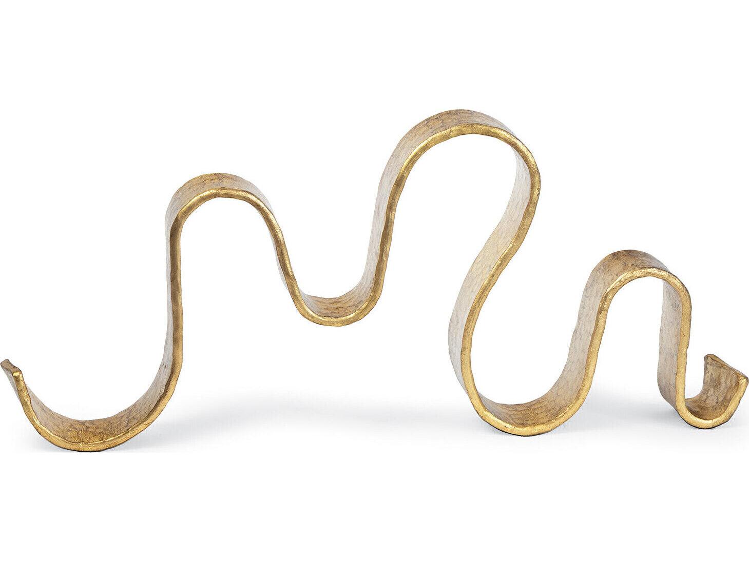 Regina Andrew Wave Gold Leaf Sculpture