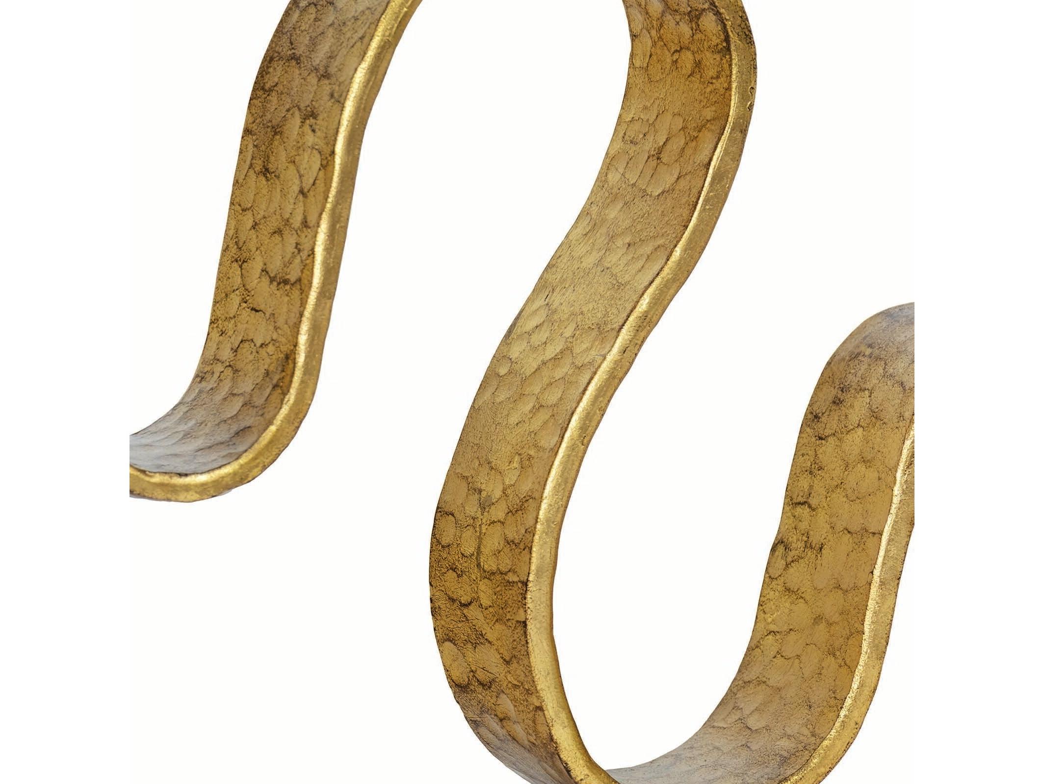 Regina Andrew Wave Gold Leaf Sculpture