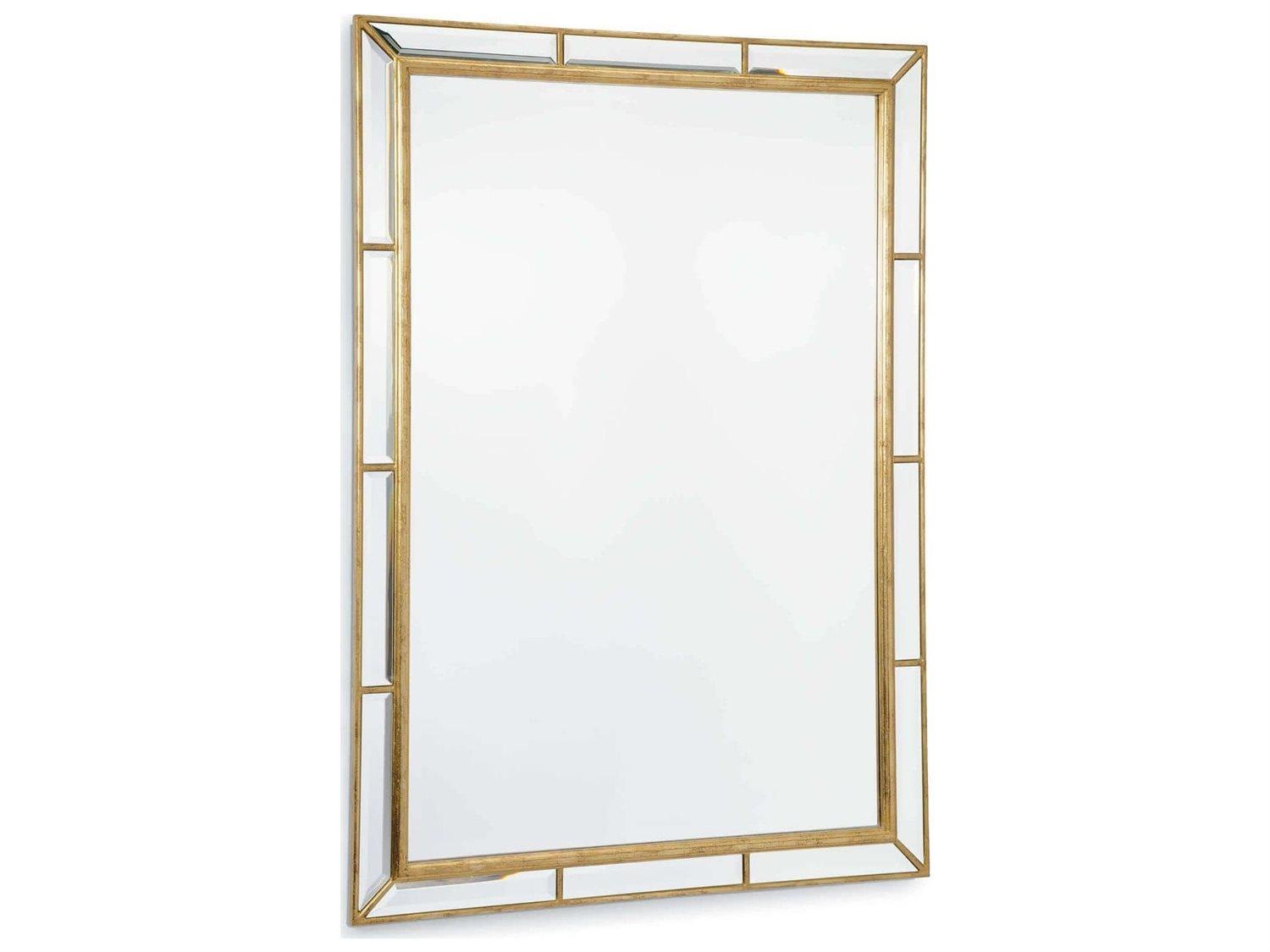 Regina Andrew Plaza Beveled Gold Leaf Rectangular Wall Mirror