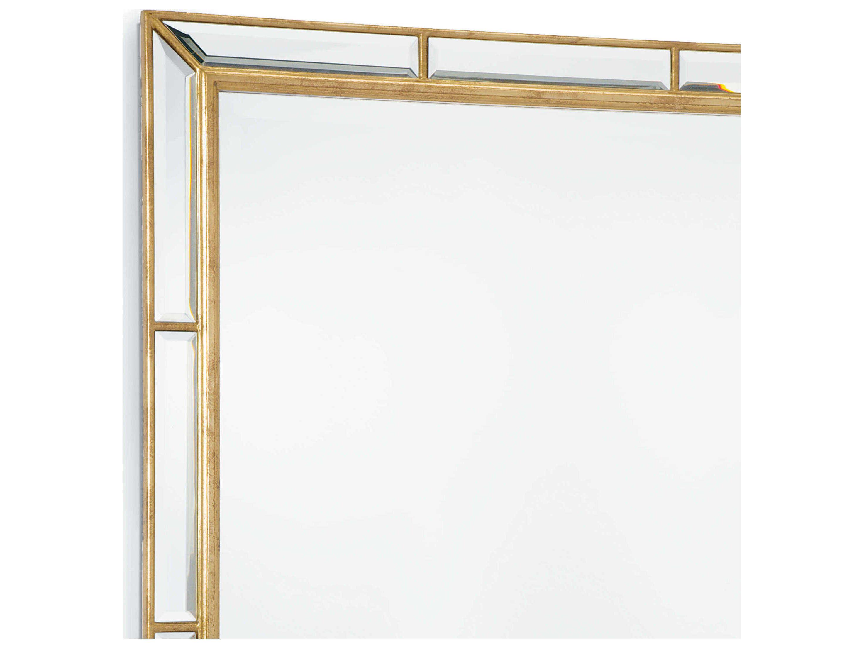 Regina Andrew Plaza Beveled Gold Leaf Rectangular Wall Mirror