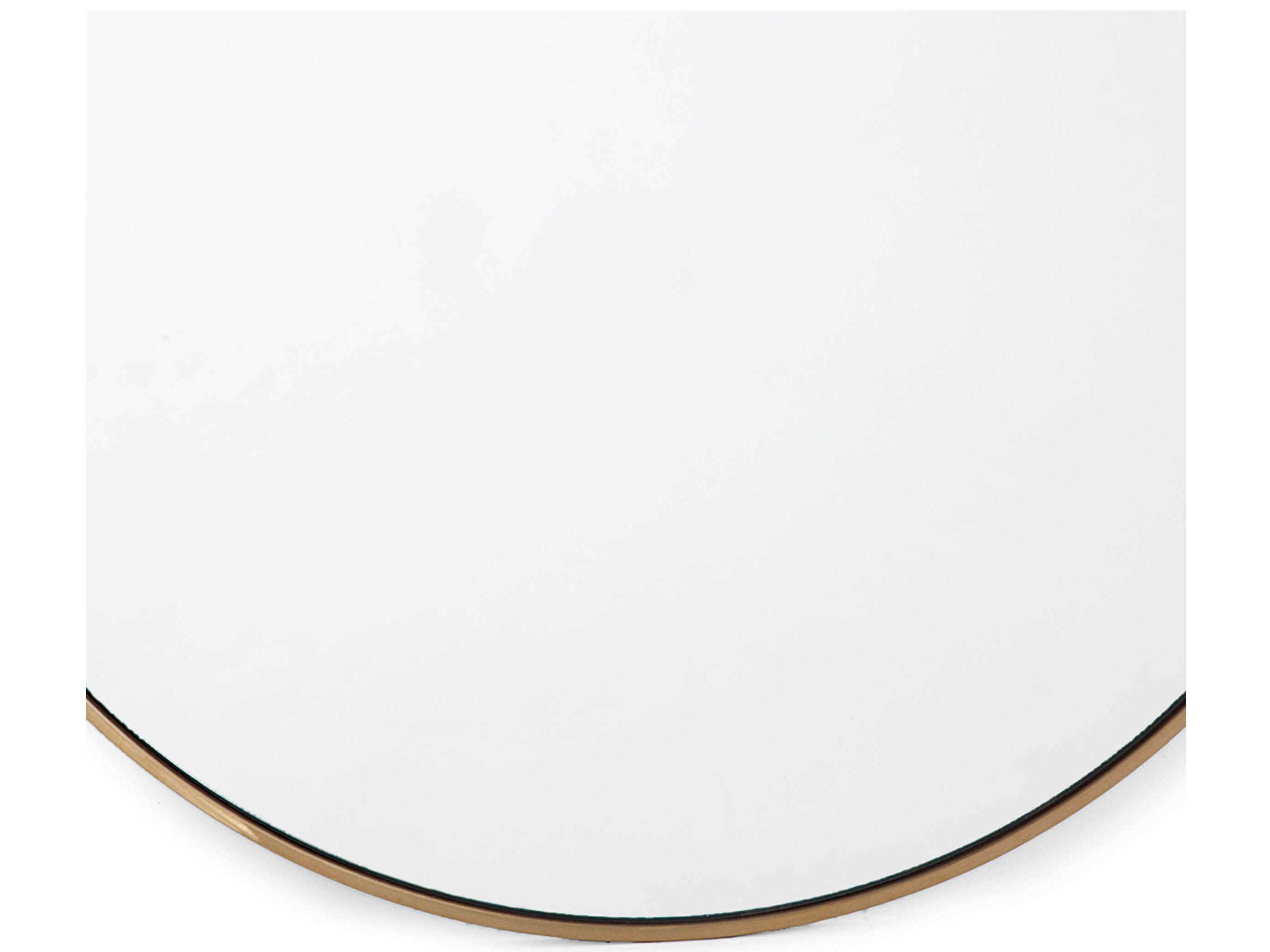 Regina Andrew Polished Brass Round Wall Mirror