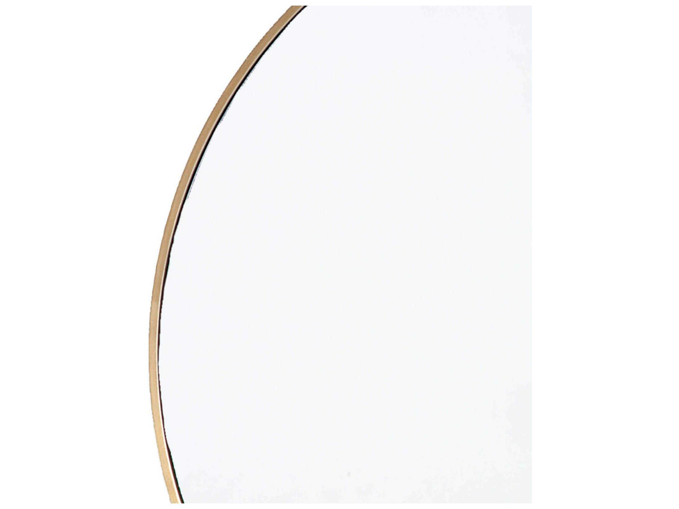 Regina Andrew Polished Brass Round Wall Mirror