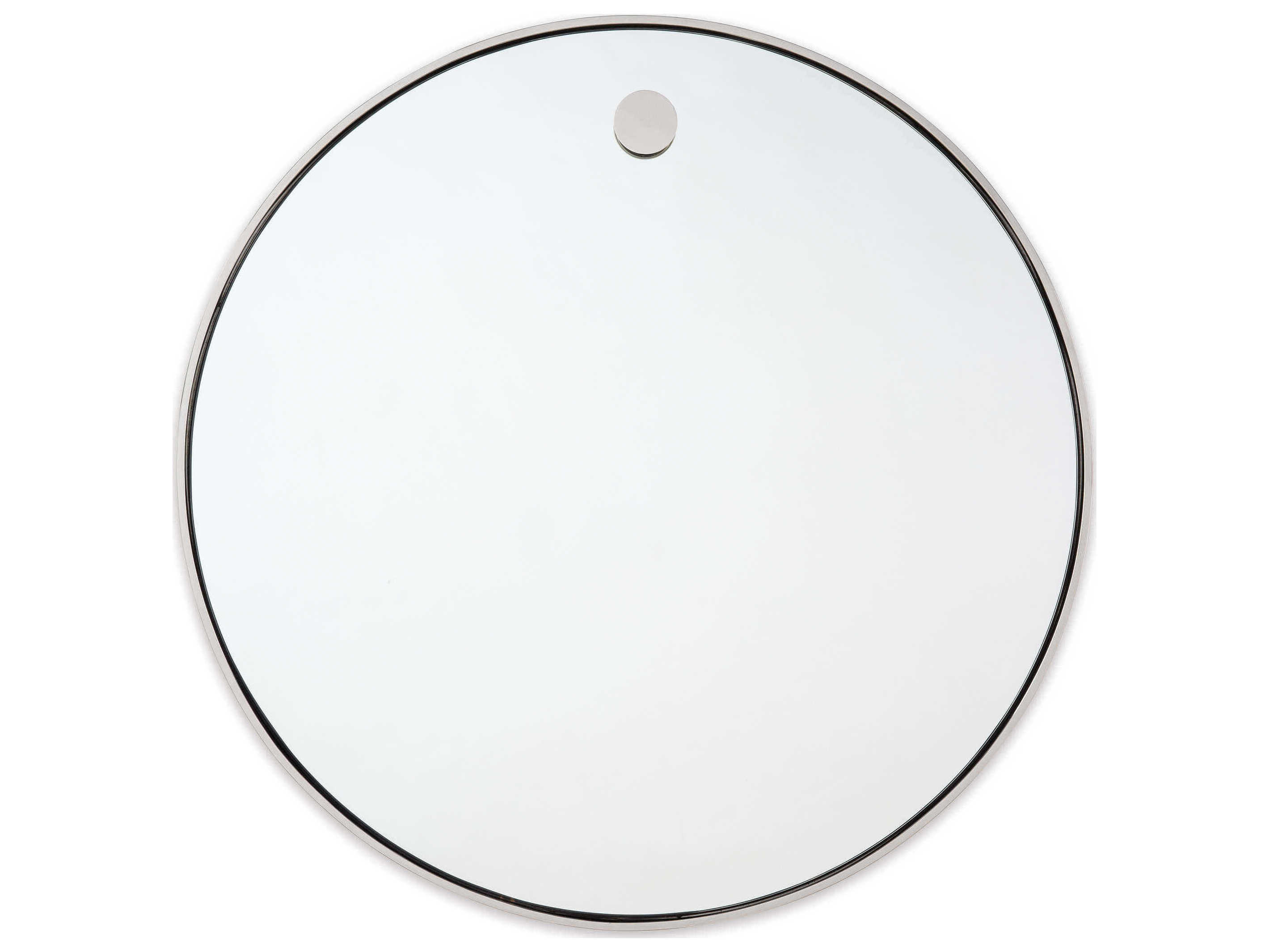 Regina Andrew Polished Nickel Round Wall Mirror