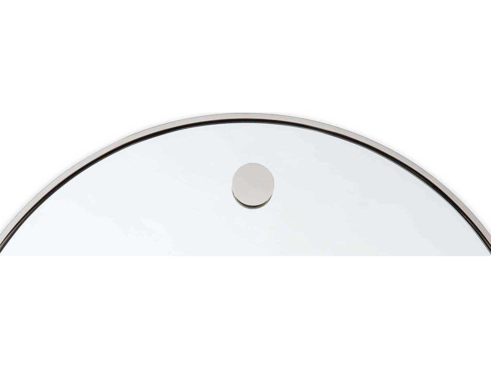 Regina Andrew Polished Nickel Round Wall Mirror