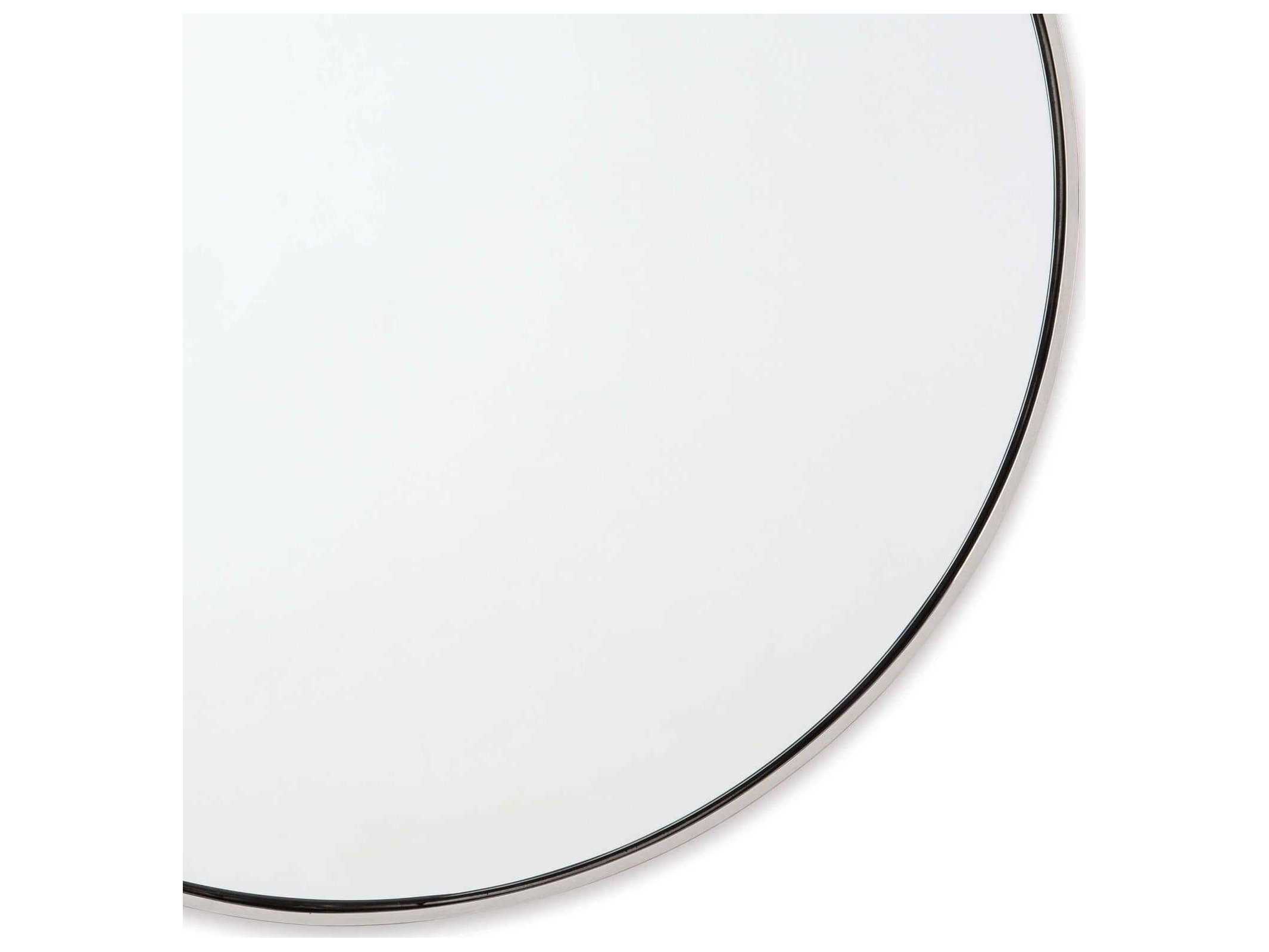 Regina Andrew Polished Nickel Round Wall Mirror