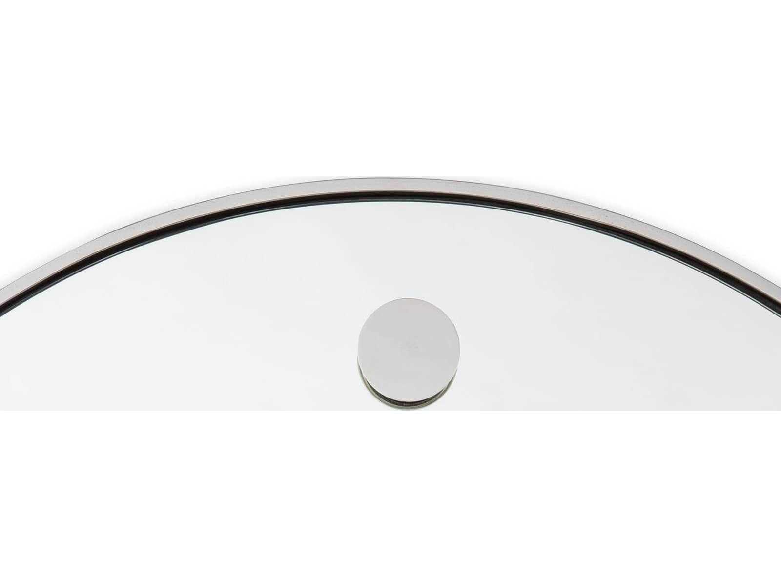 Regina Andrew Polished Nickel Round Wall Mirror