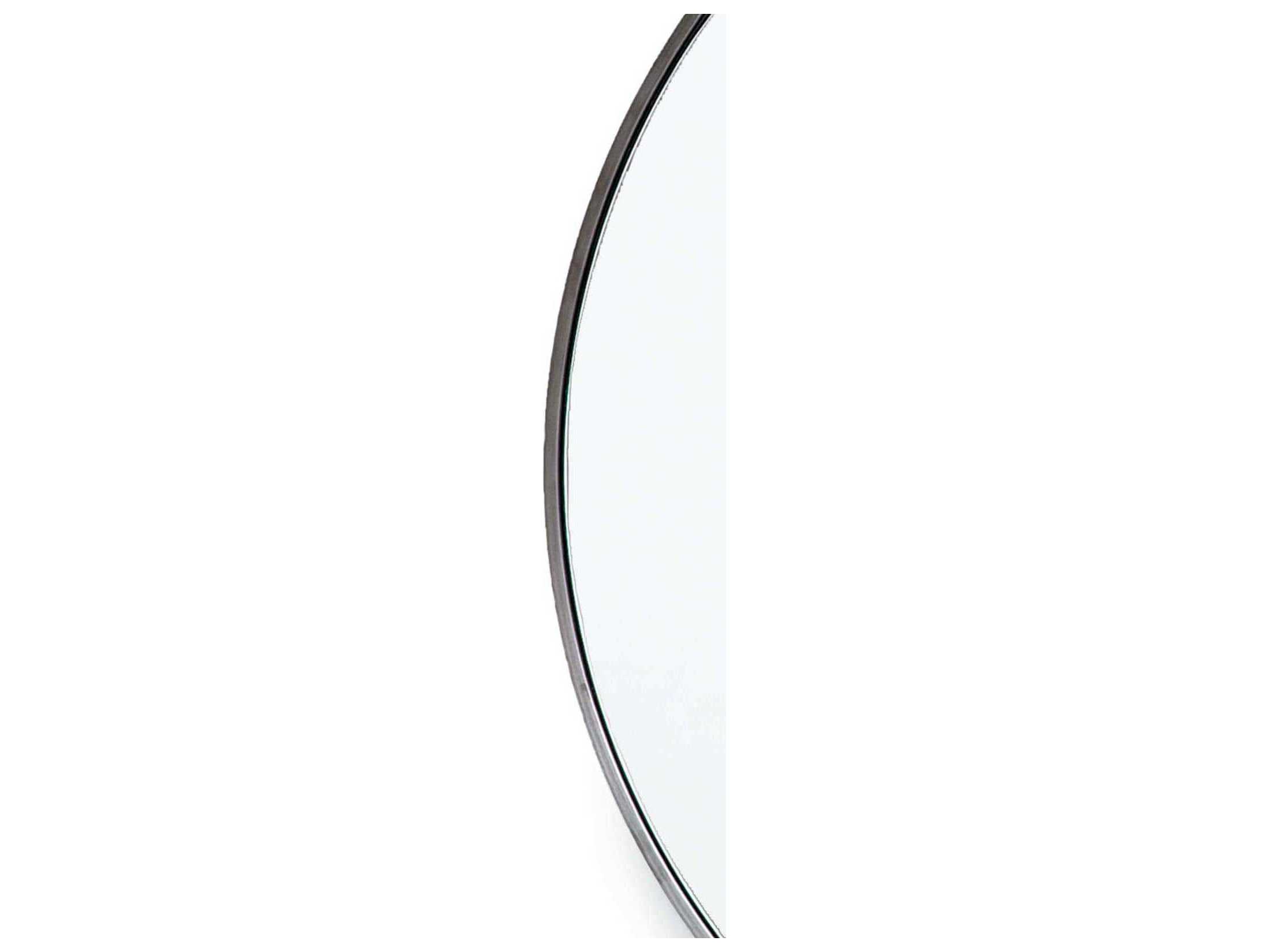 Regina Andrew Hanging Blackened Steel Round Wall Mirror