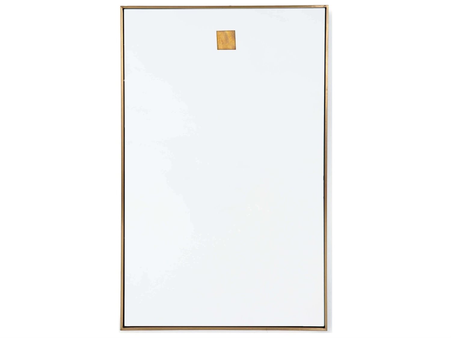 Regina Andrew Polished Brass Rectangular Wall Mirror