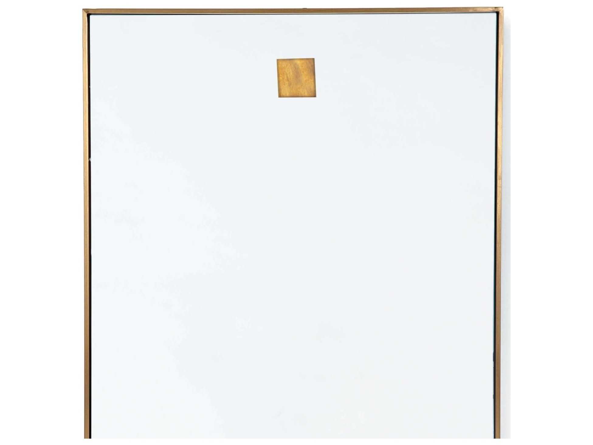 Regina Andrew Polished Brass Rectangular Wall Mirror