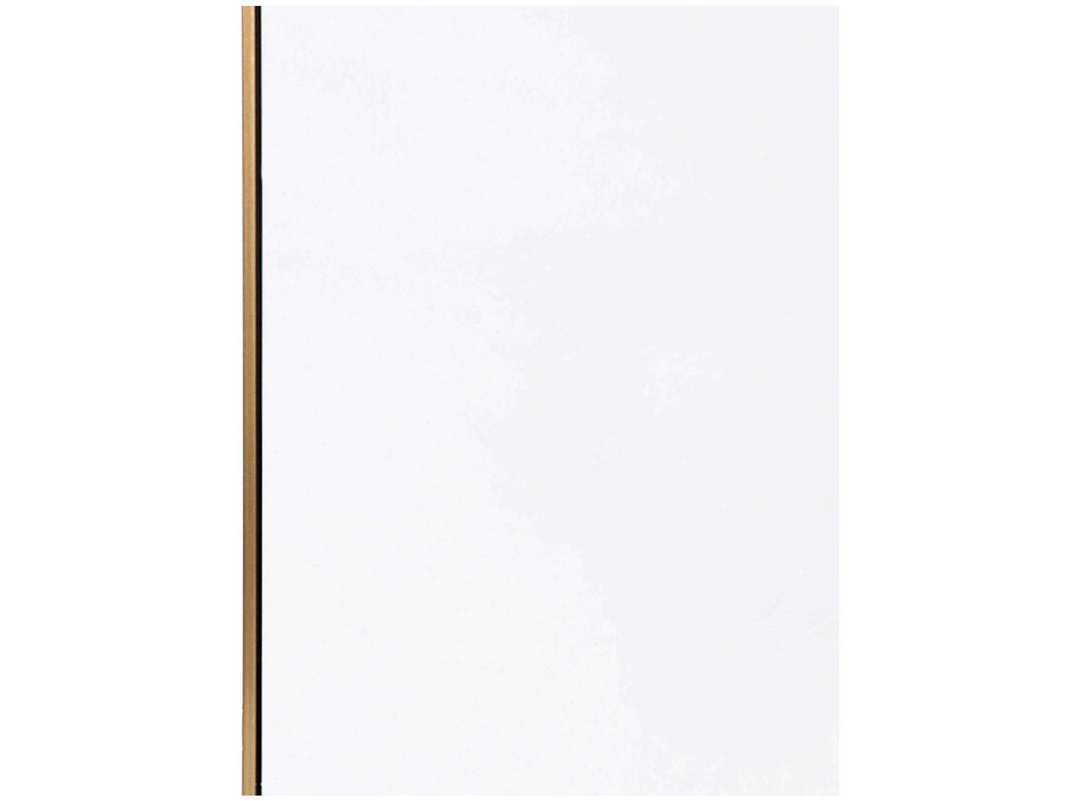 Regina Andrew Polished Brass Rectangular Wall Mirror
