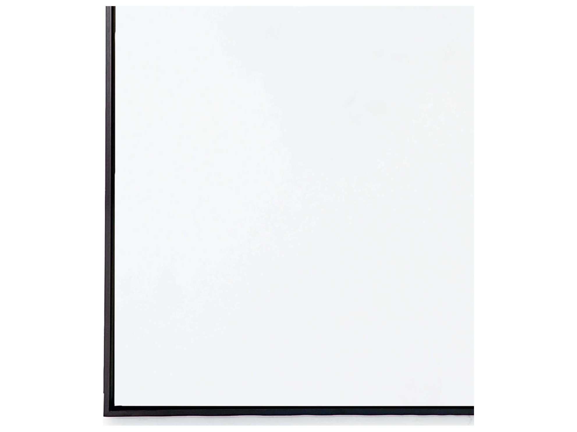 Regina Andrew Polished Black Rectangular Wall Mirror