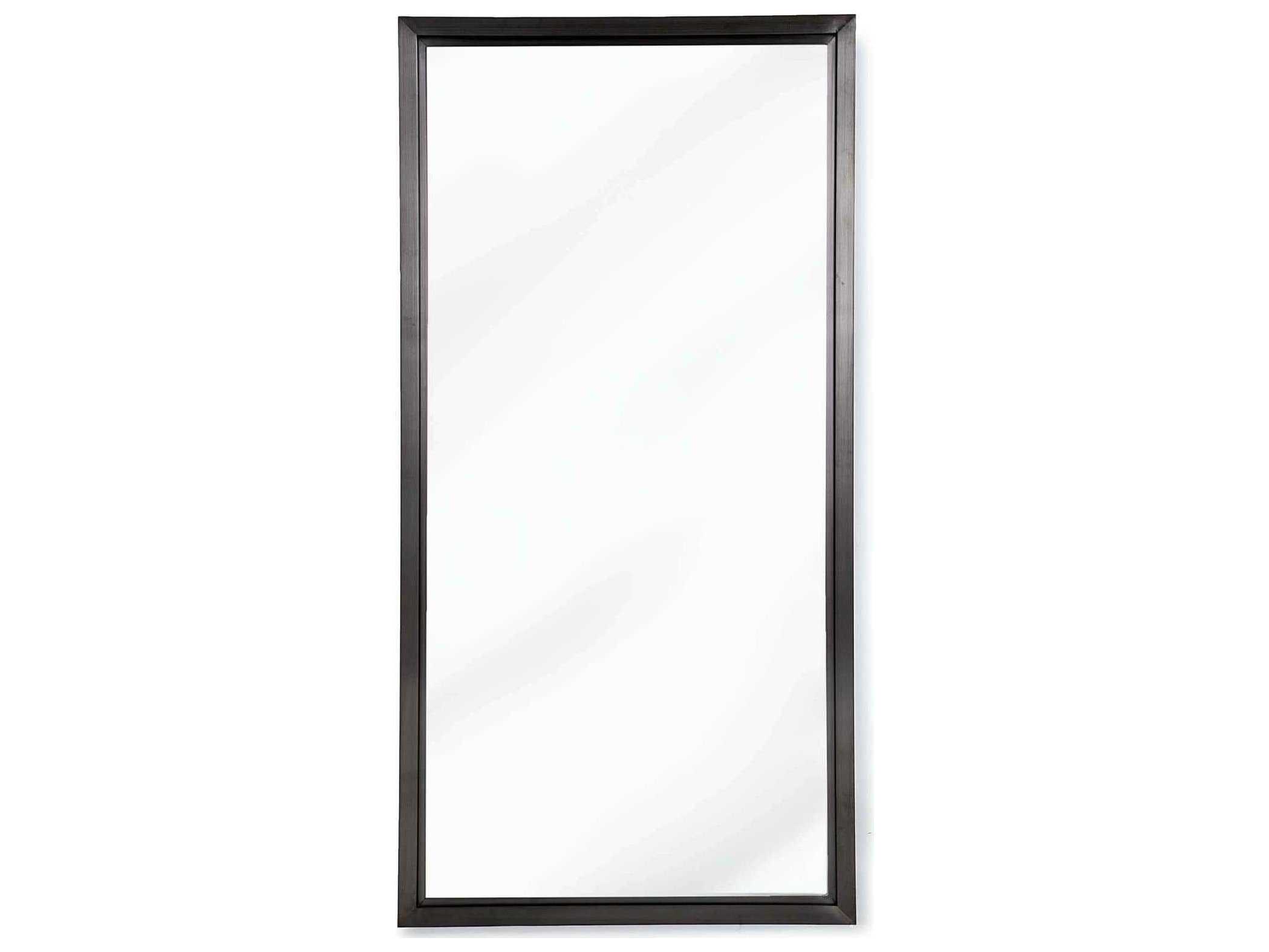 Regina Andrew Blackened Steel Rectangular Wall Mirror