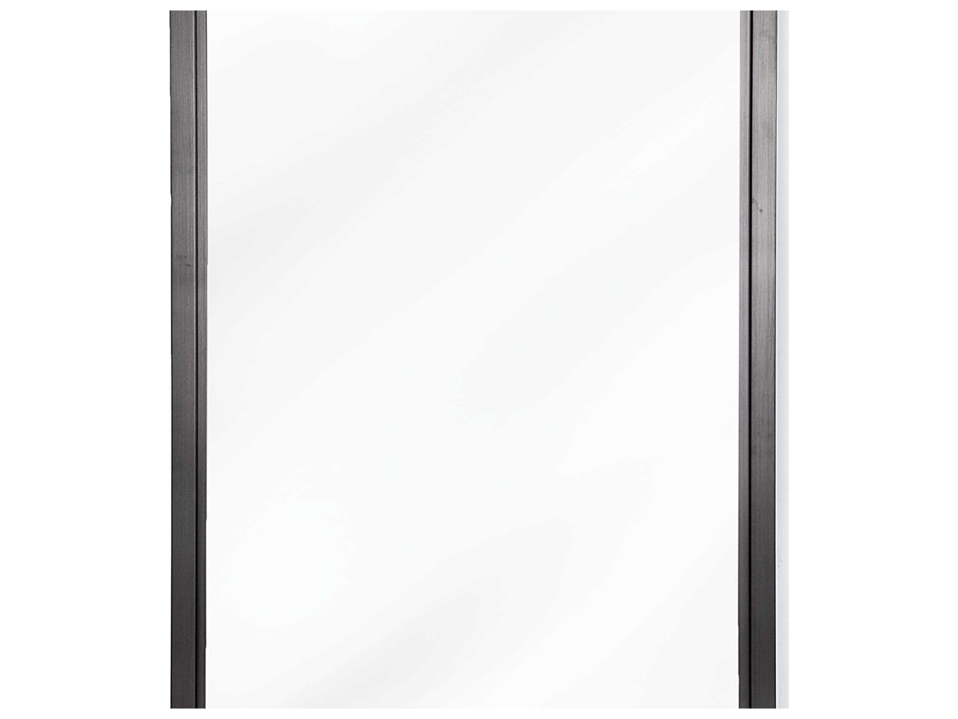 Regina Andrew Blackened Steel Rectangular Wall Mirror