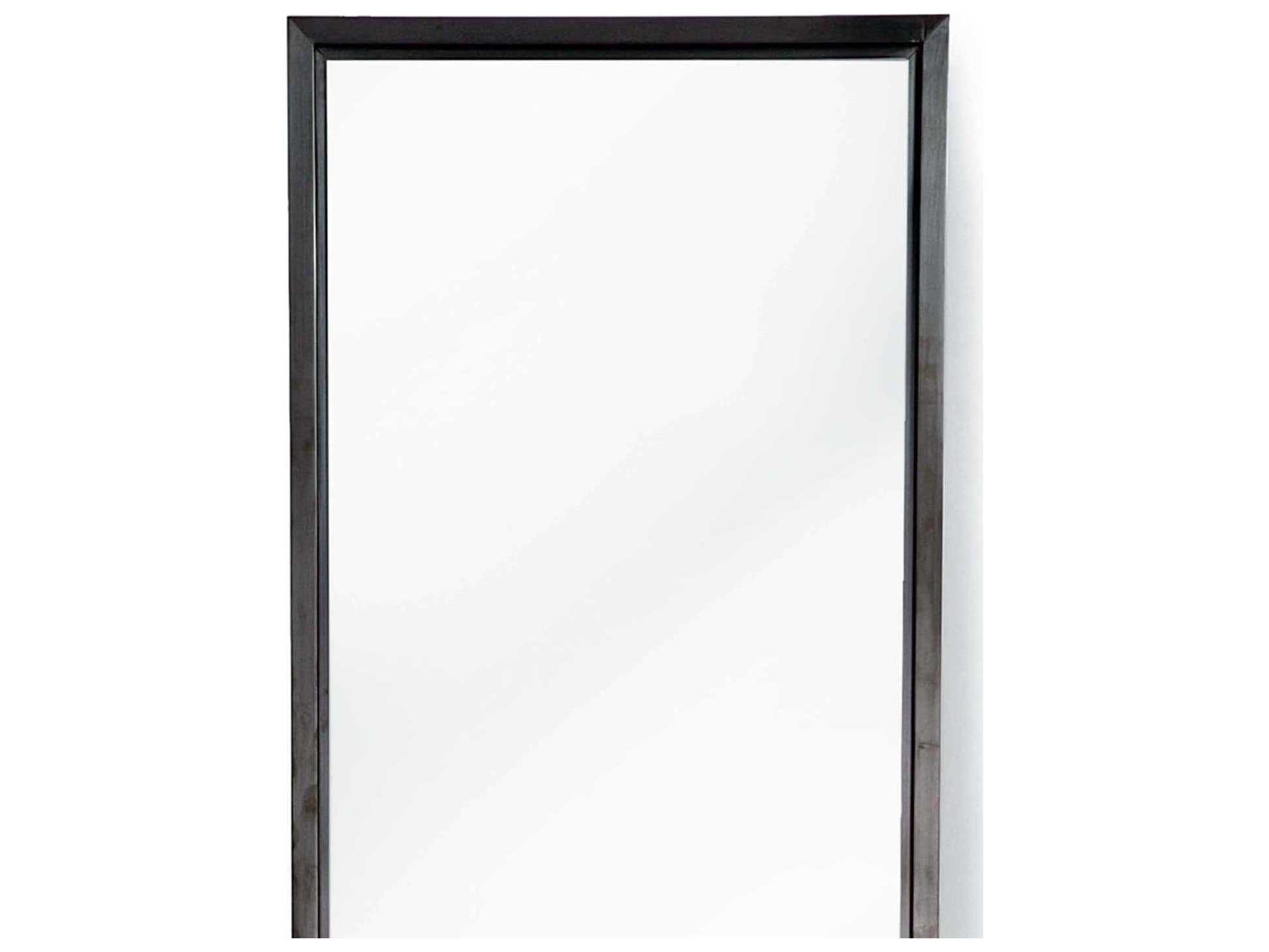 Regina Andrew Blackened Steel Rectangular Wall Mirror