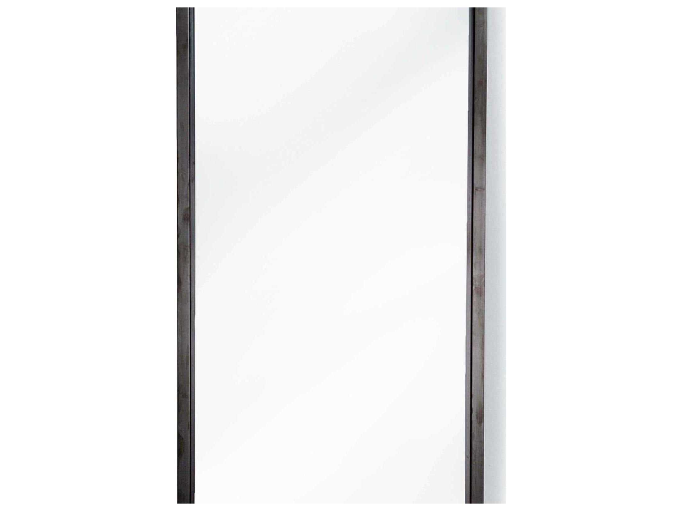 Regina Andrew Blackened Steel Rectangular Wall Mirror