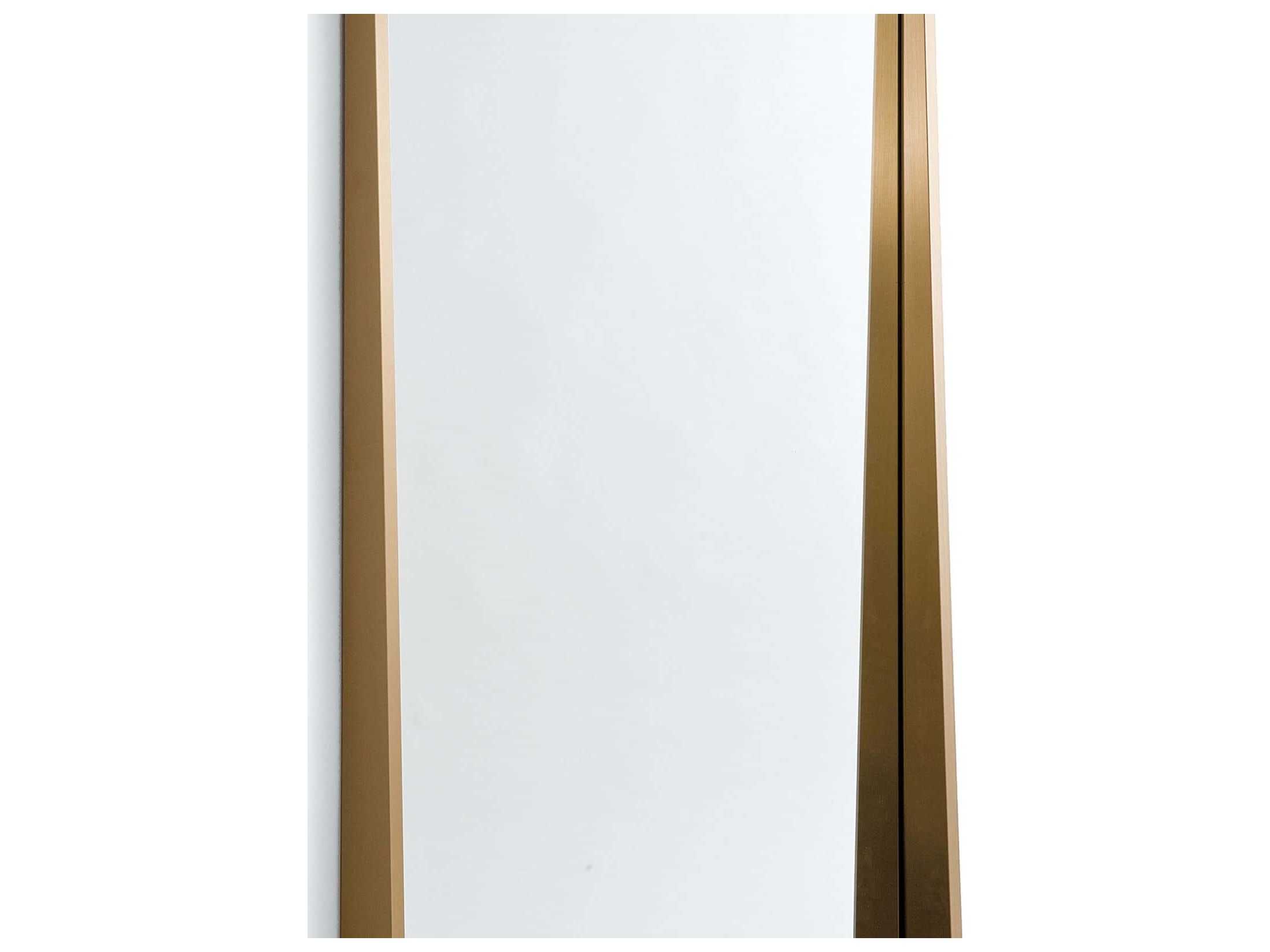 Regina Andrew Gunner Brass Rectangular Wall Mirror