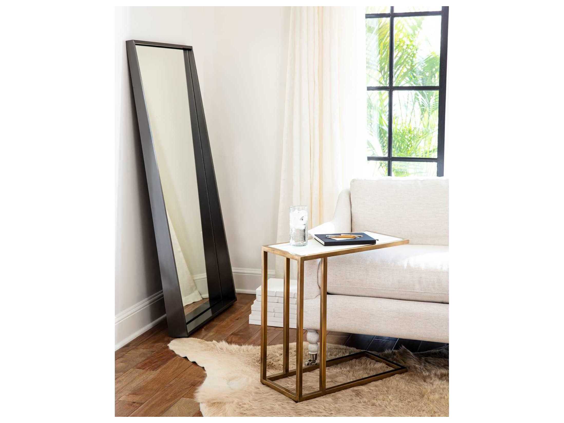 Regina Andrew Gunner Blackened Steel Rectangular Wall Mirror