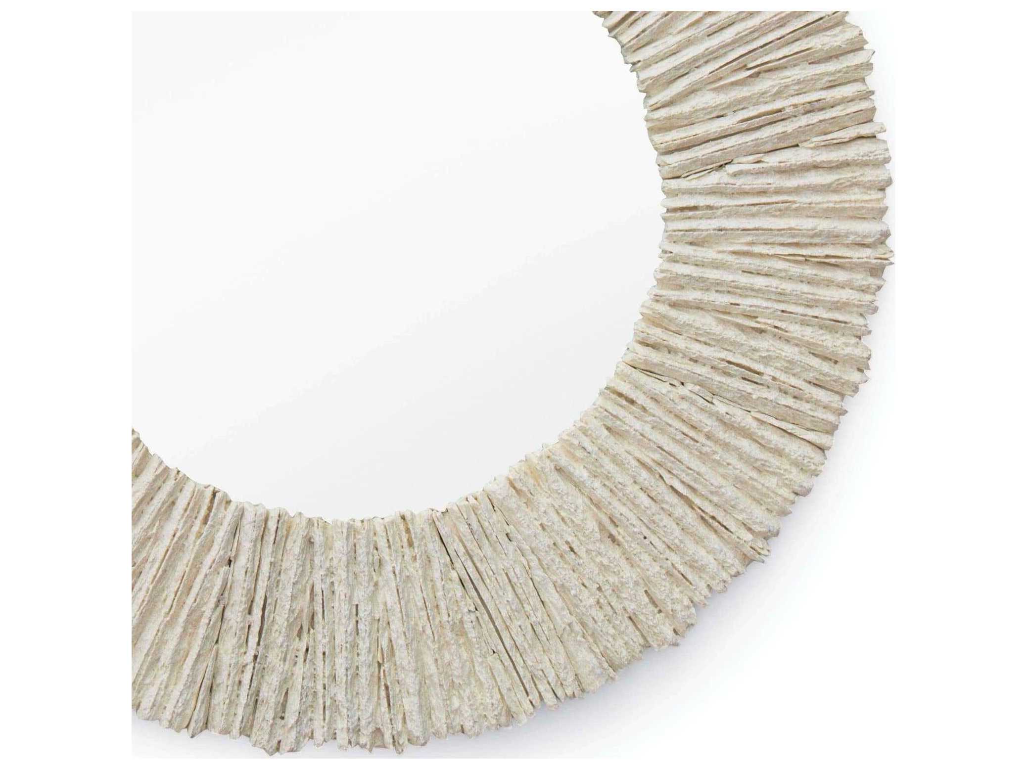 Regina Andrew Slate Natural Round Wall Mirror