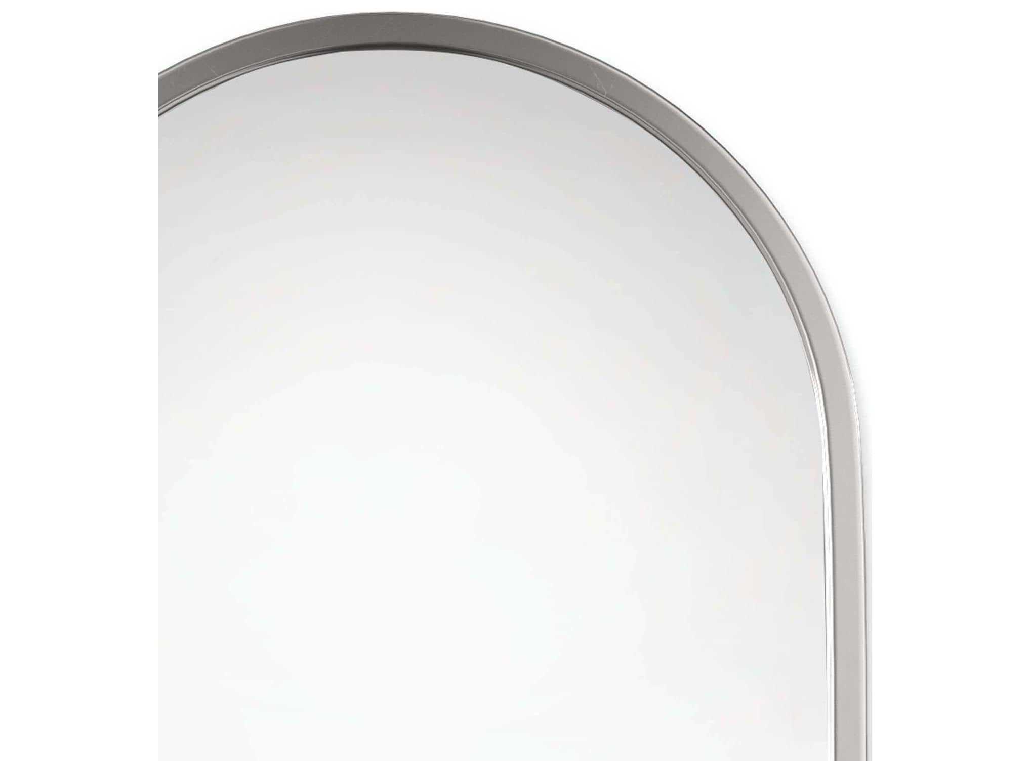 Regina Andrew Canal Polished Nickel Oval Wall Mirror