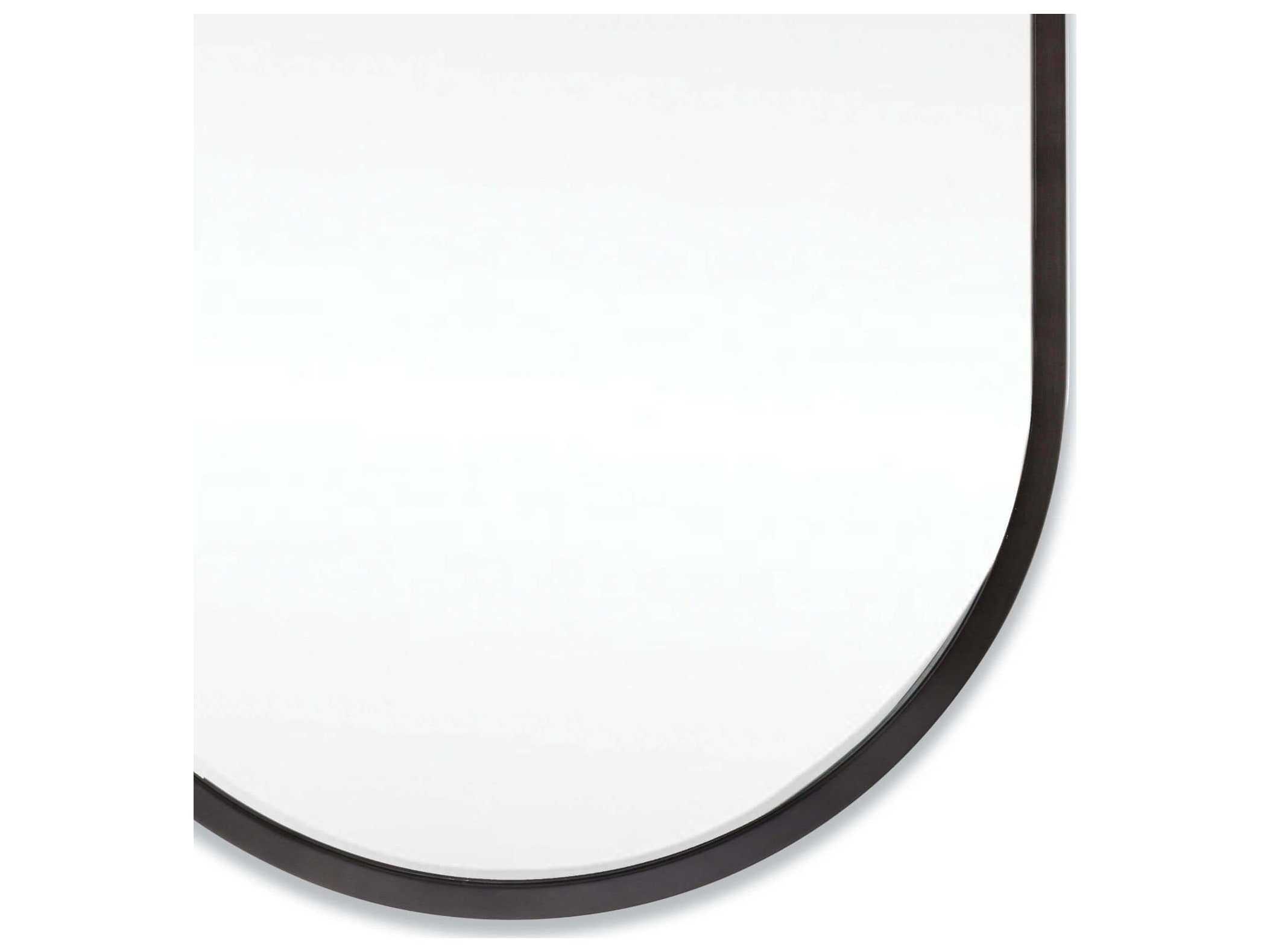 Regina Andrew Canal Blackened Steel Oval Wall Mirror