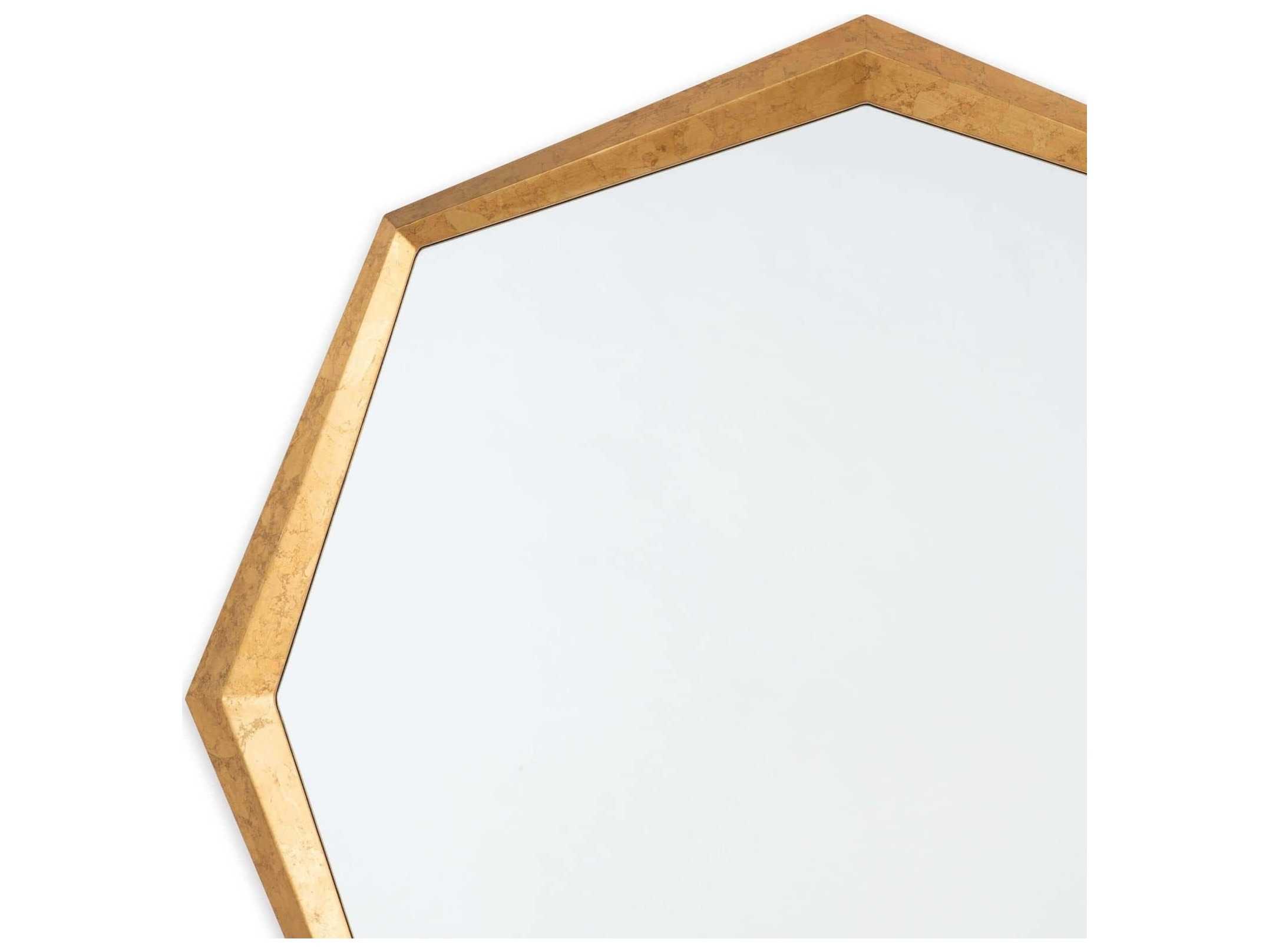 Regina Andrew Gold Leaf Round Wall Mirror