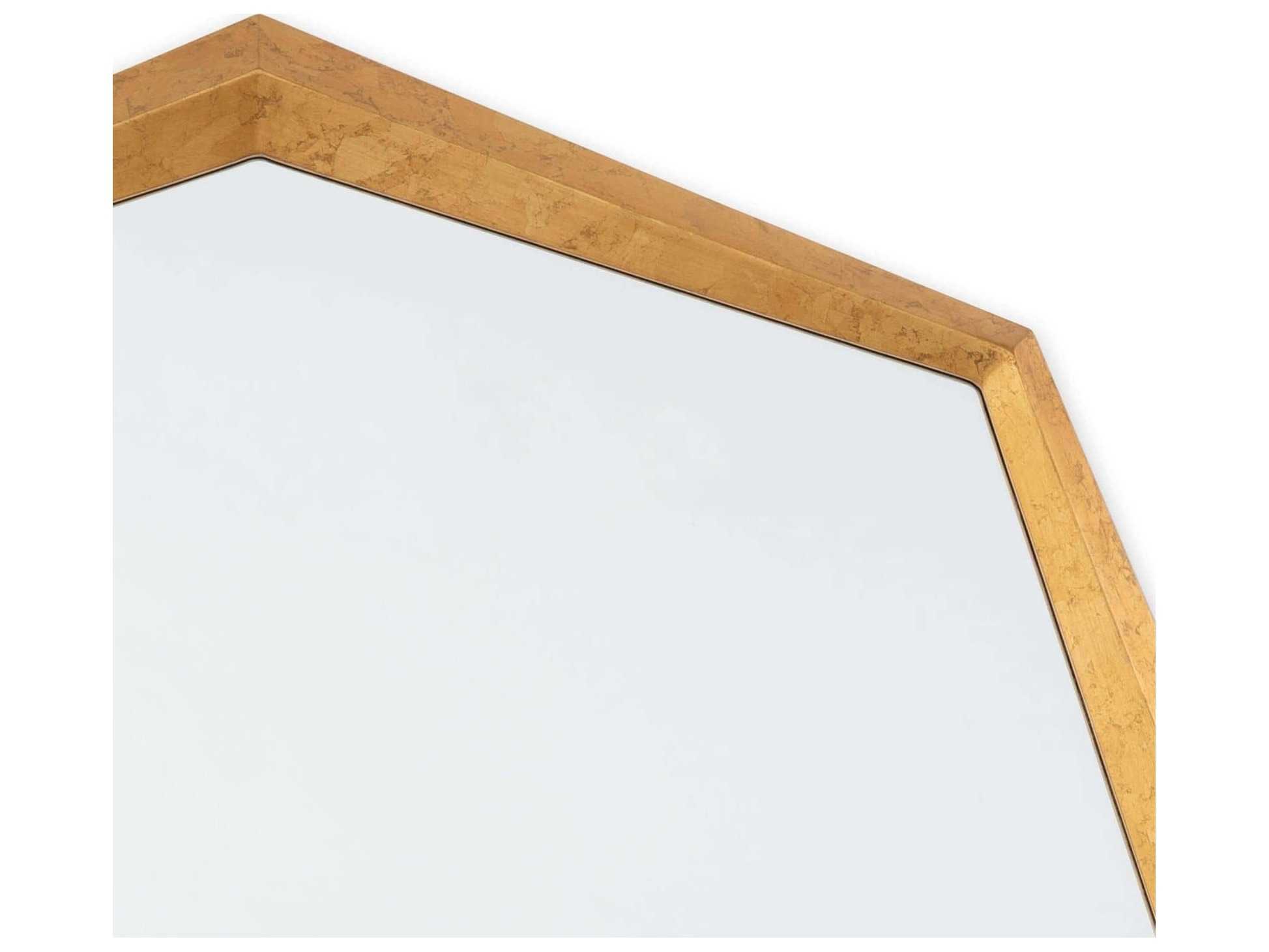 Regina Andrew Gold Leaf Round Wall Mirror