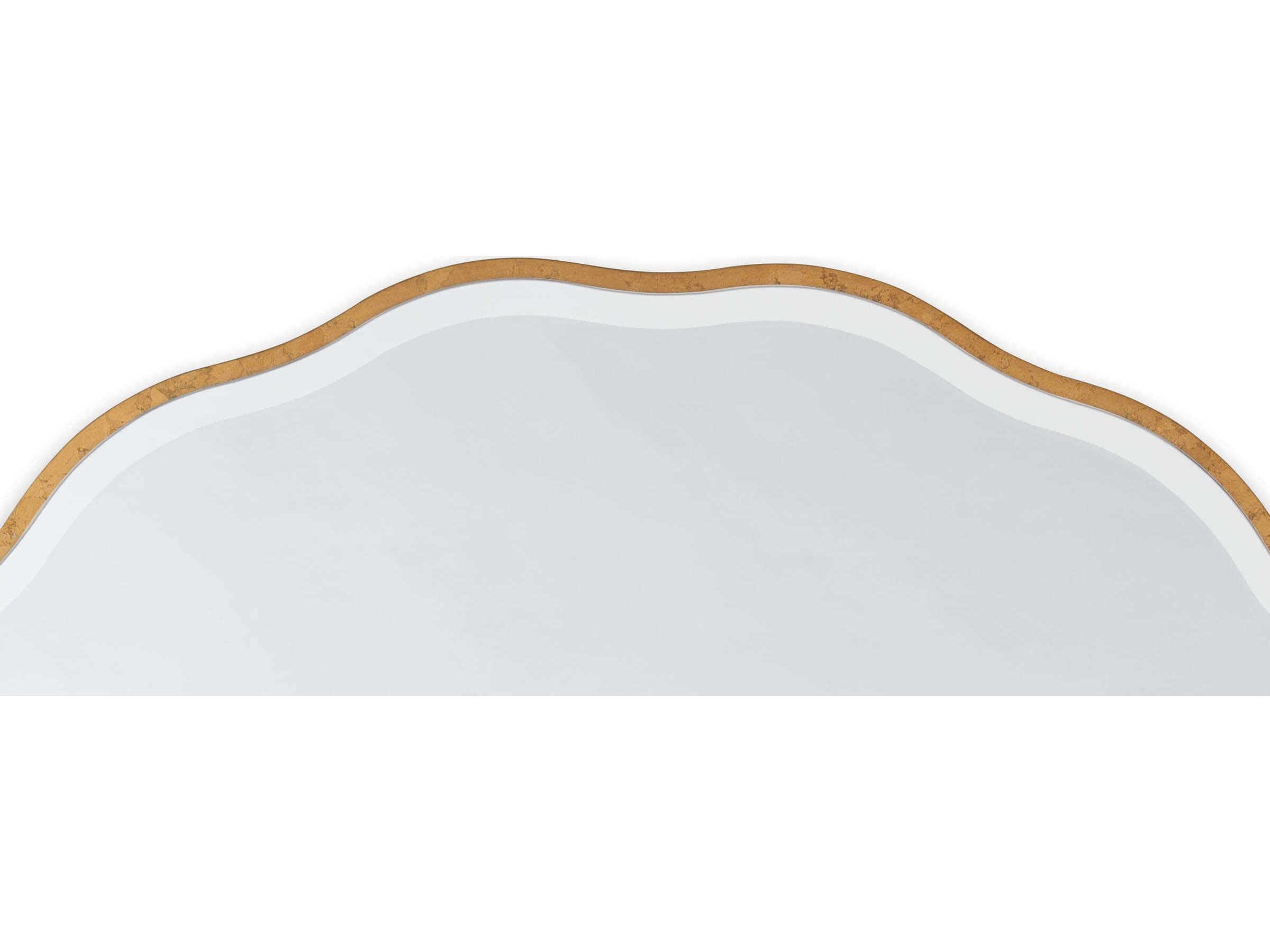 Regina Andrew Gold Leaf Round Wall Mirror