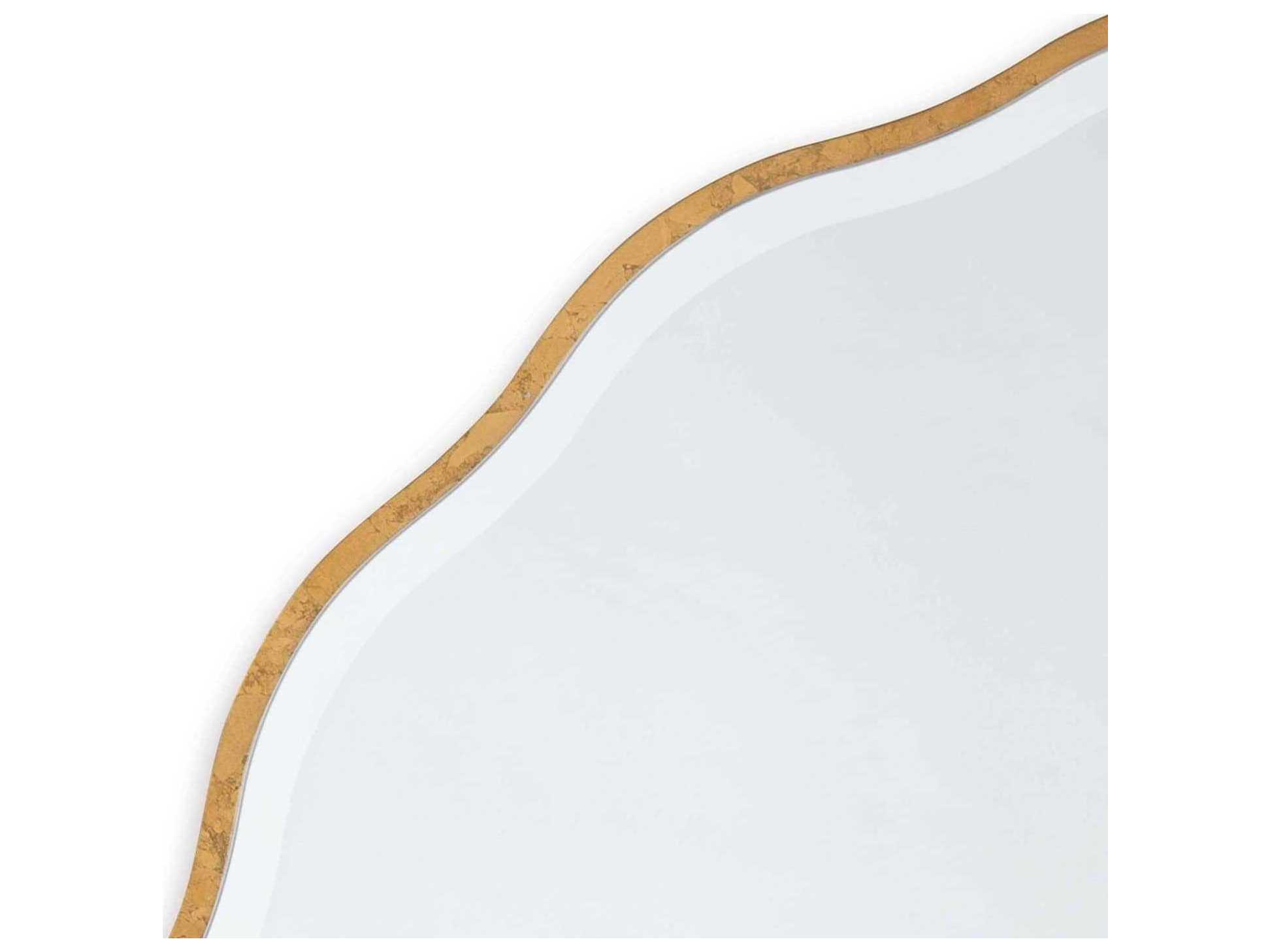 Regina Andrew Gold Leaf Round Wall Mirror